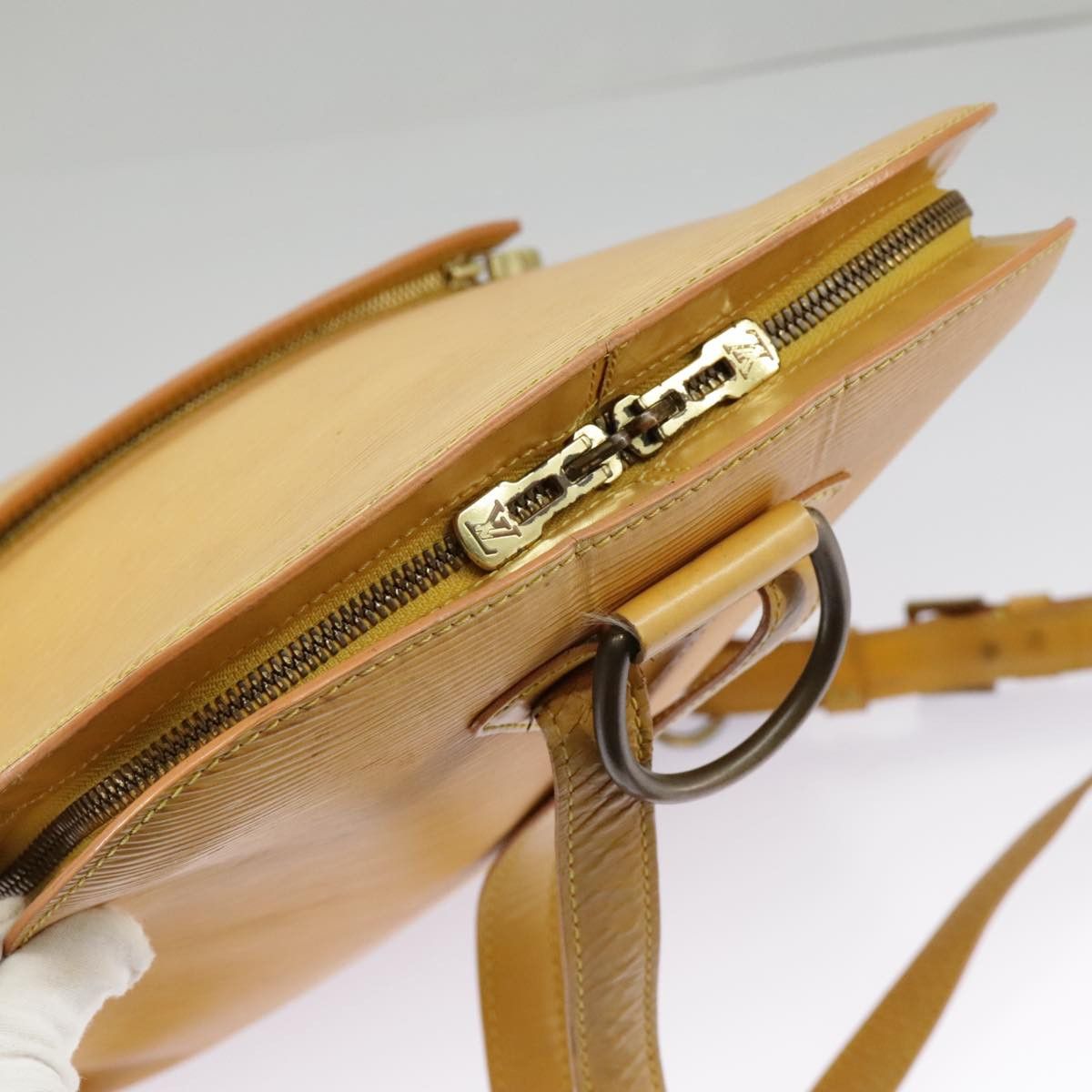 Louis Vuitton Gobelins Yellow Leather Backpack Bag (Pre-Owned) Size ONE SIZE - 15 Thumbnail