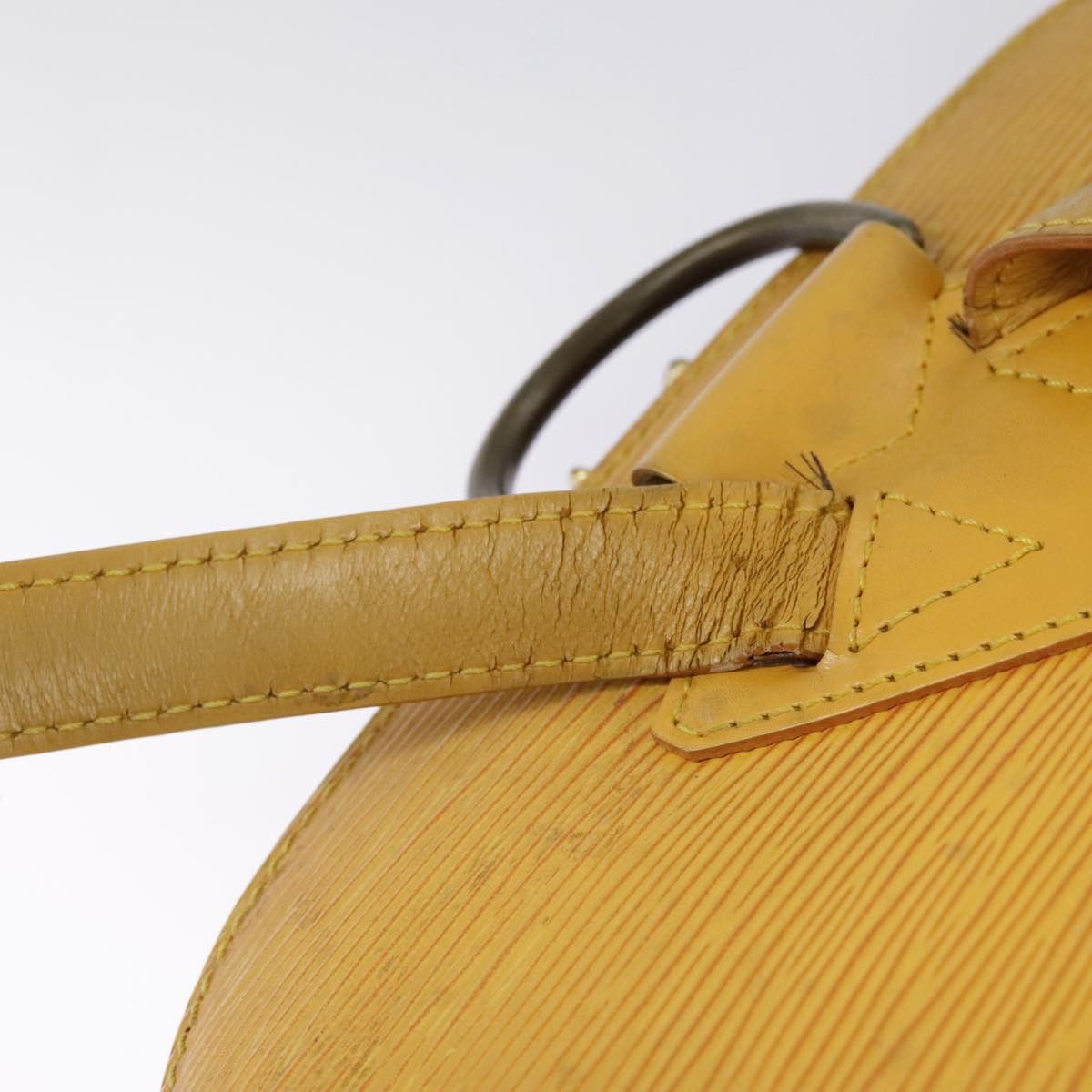 Louis Vuitton Gobelins Yellow Leather Backpack Bag (Pre-Owned) Size ONE SIZE - 7 Thumbnail