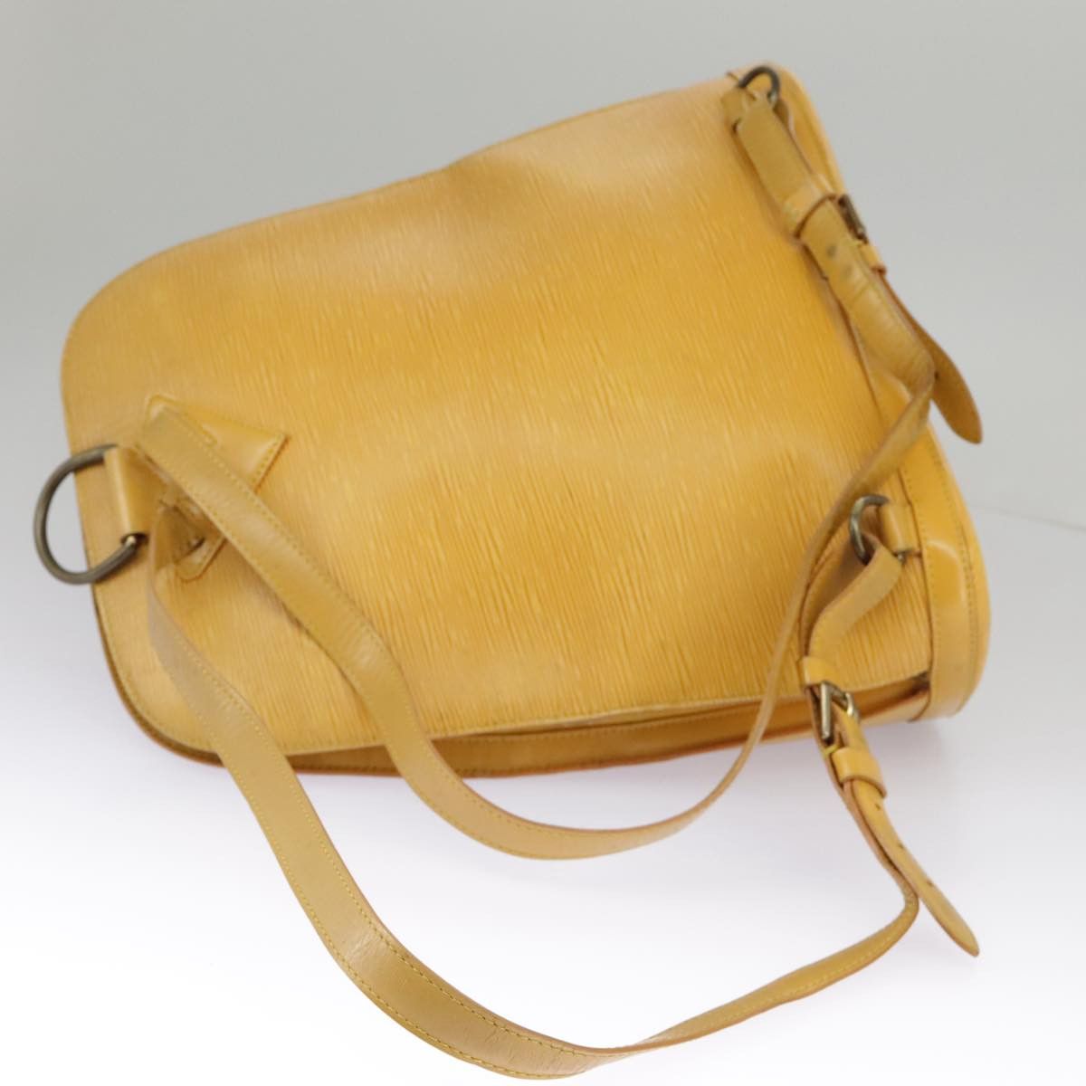 Louis Vuitton Gobelins Yellow Leather Backpack Bag (Pre-Owned) Size ONE SIZE - 4 Thumbnail