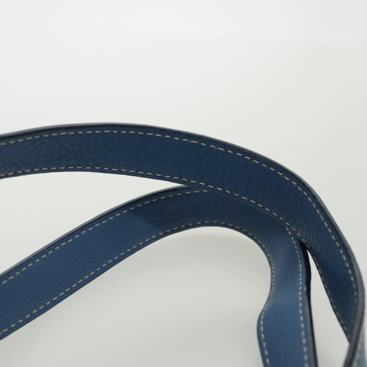 Prada Vitello Blue Leather Tote Bag (Pre-Owned) Size ONE SIZE - 6 Thumbnail