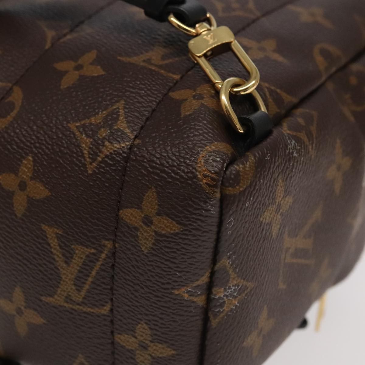Louis Vuitton Palm Springs Mini Brown Canvas Backpack Bag (Pre-Owned) Size ONE SIZE - 14 Thumbnail