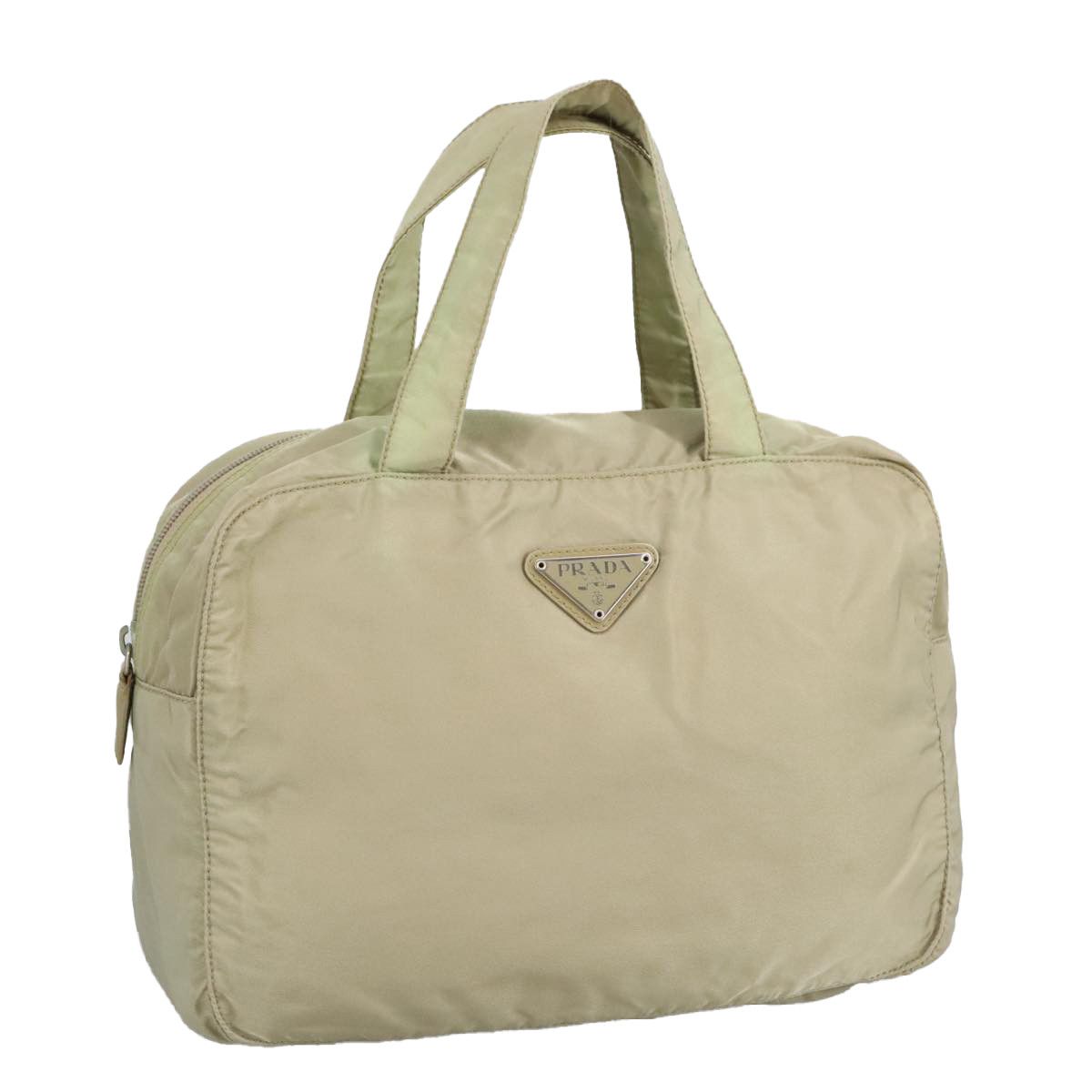 Prada Beige Synthetic Handbag (Pre-Owned) Size ONE SIZE - 13 Thumbnail