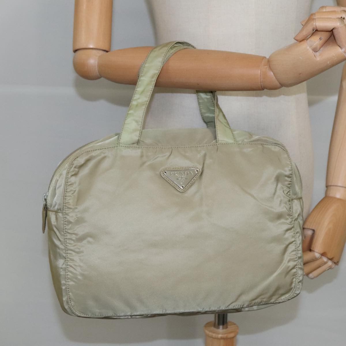 Prada Beige Synthetic Handbag (Pre-Owned) Size ONE SIZE - 11 Thumbnail