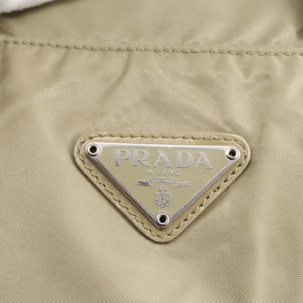 Prada Beige Synthetic Handbag (Pre-Owned) Size ONE SIZE - 19 Thumbnail