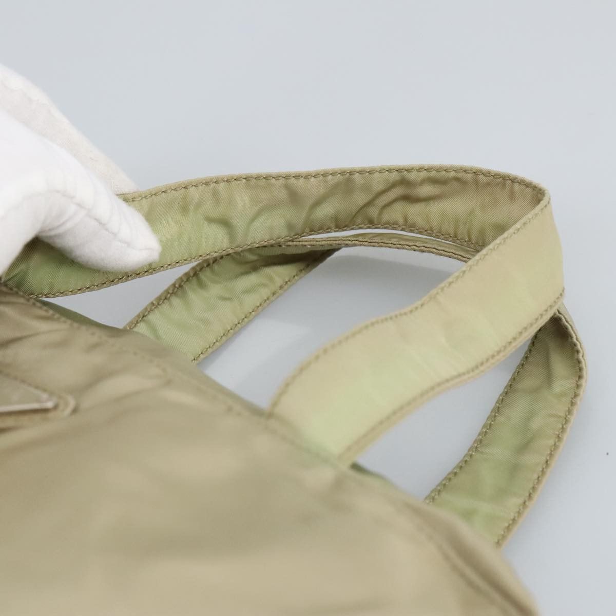 Prada Beige Synthetic Handbag (Pre-Owned) Size ONE SIZE - 15 Thumbnail