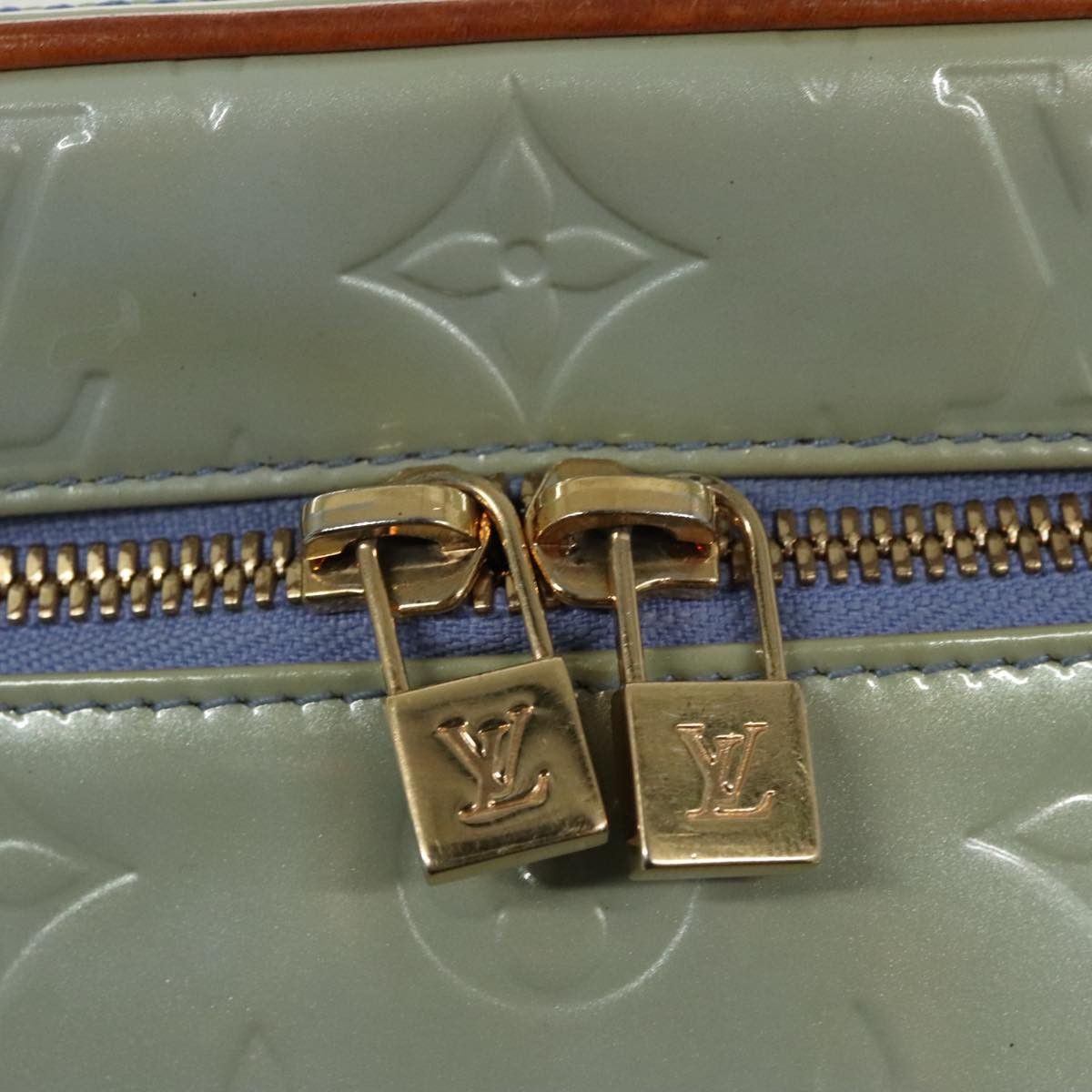 Louis Vuitton Sullivan Blue Patent Leather Shoulder Bag (Pre-Owned) Size ONE SIZE - 7 Thumbnail