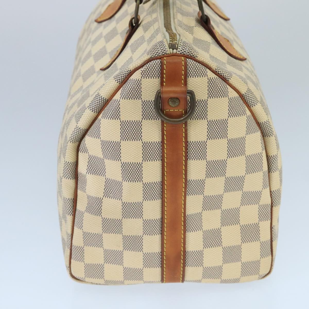 Louis Vuitton Speedy Bandoulière 30 White Canvas Handbag (Pre-Owned) Size ONE SIZE - 3 Thumbnail