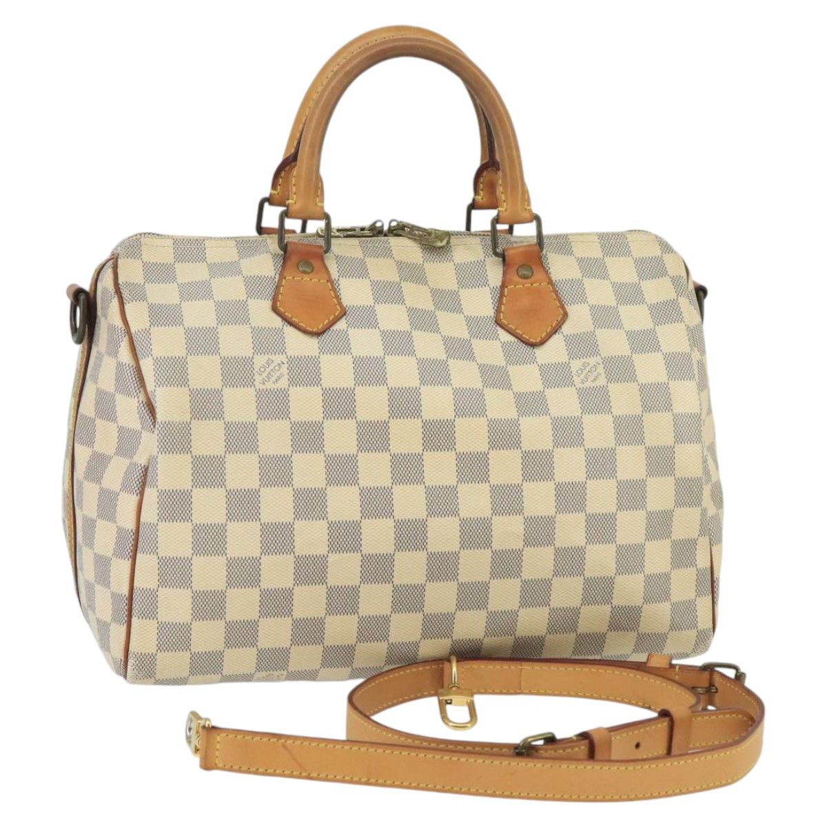 Louis Vuitton Speedy Bandoulière 30 White Canvas Handbag (Pre-Owned) Size ONE SIZE - 20 Thumbnail