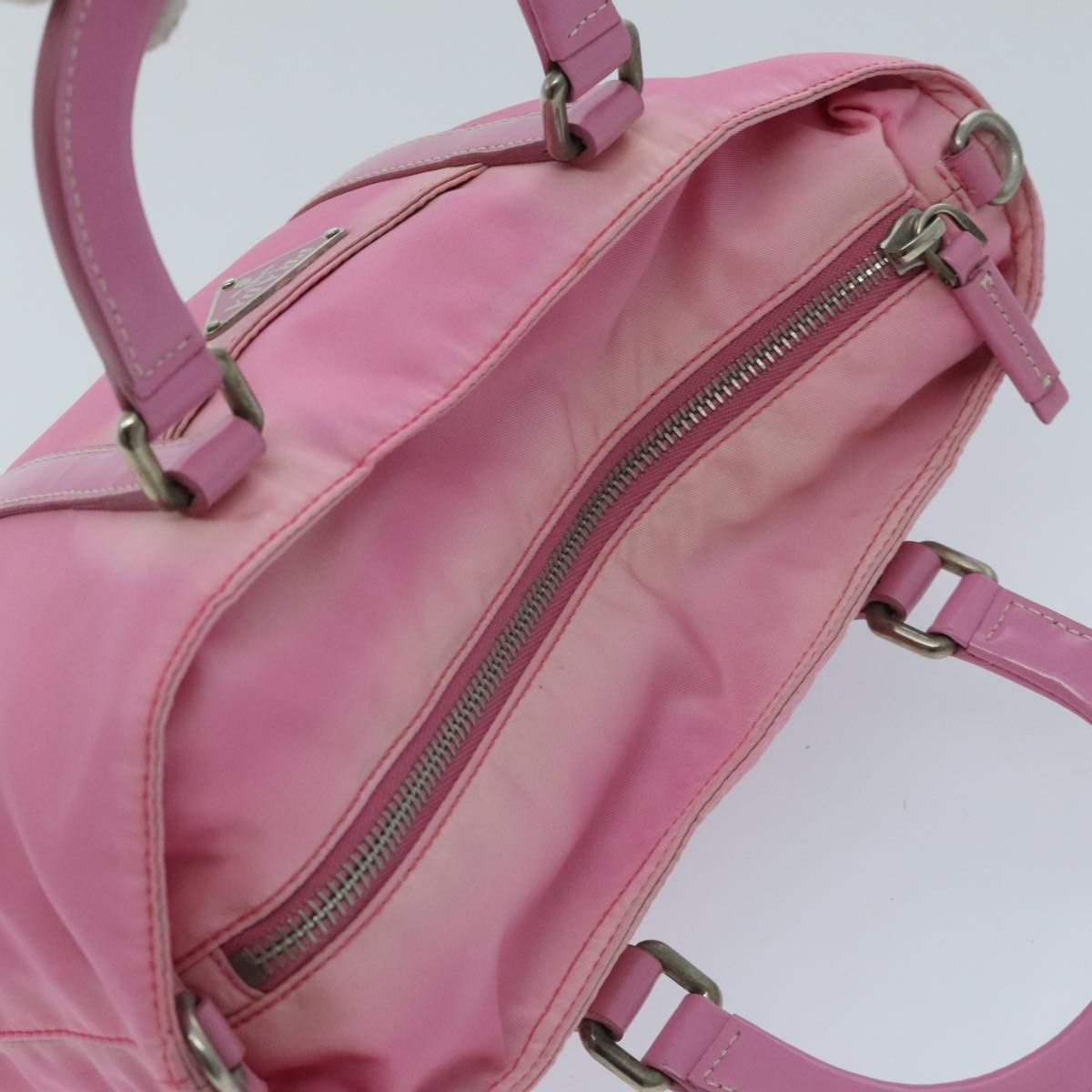 Prada Pink Synthetic Handbag (Pre-Owned) Size ONE SIZE - 14 Thumbnail