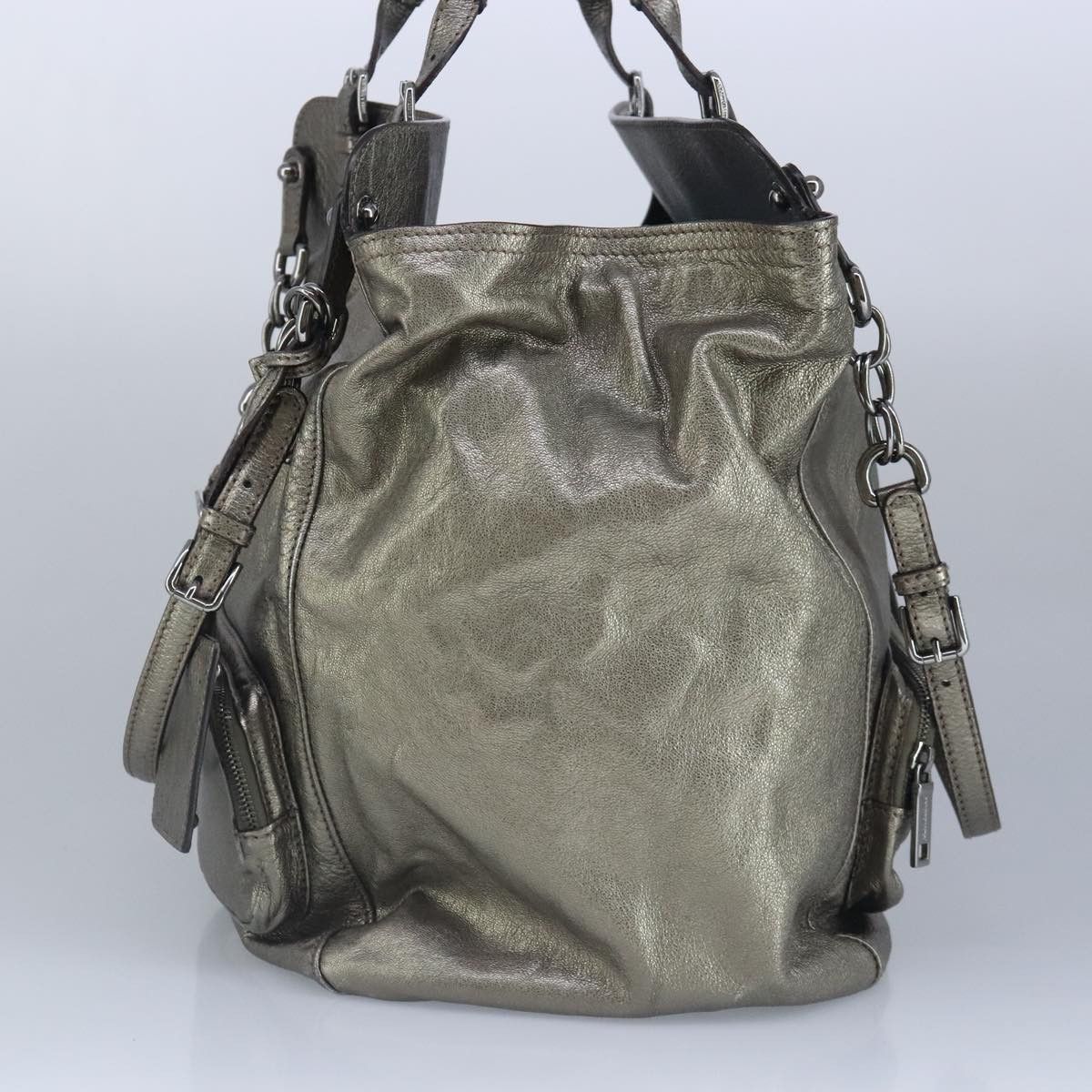 Dolce & Gabbana Silver Leather Handbag (Pre-Owned) Size ONE SIZE - 4 Thumbnail