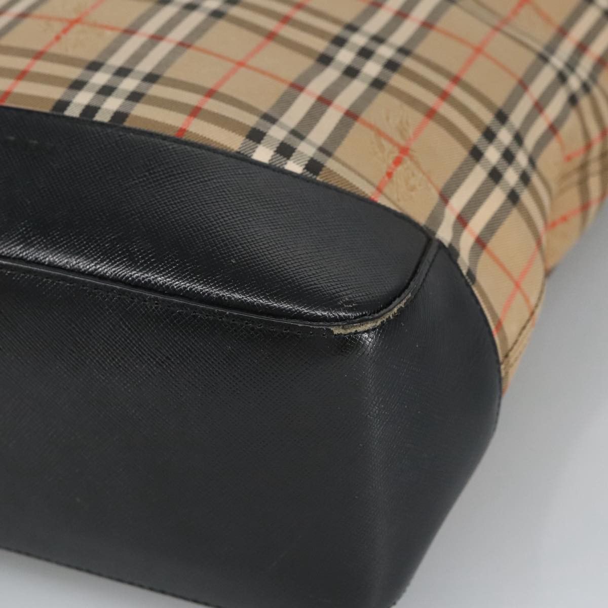 Burberry Nova Check Beige Canvas Shoulder Bag (Pre-Owned) Size ONE SIZE - 7 Thumbnail
