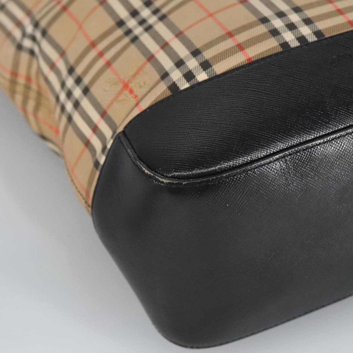 Burberry Nova Check Beige Canvas Shoulder Bag (Pre-Owned) Size ONE SIZE - 8 Thumbnail