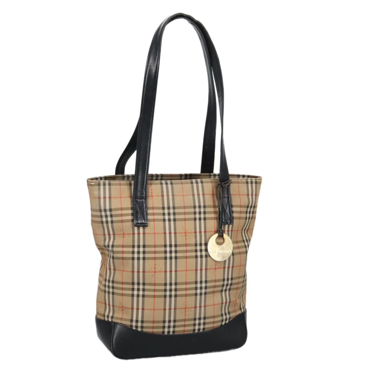 Burberry Nova Check Beige Canvas Shoulder Bag (Pre-Owned) Size ONE SIZE - 17 Thumbnail