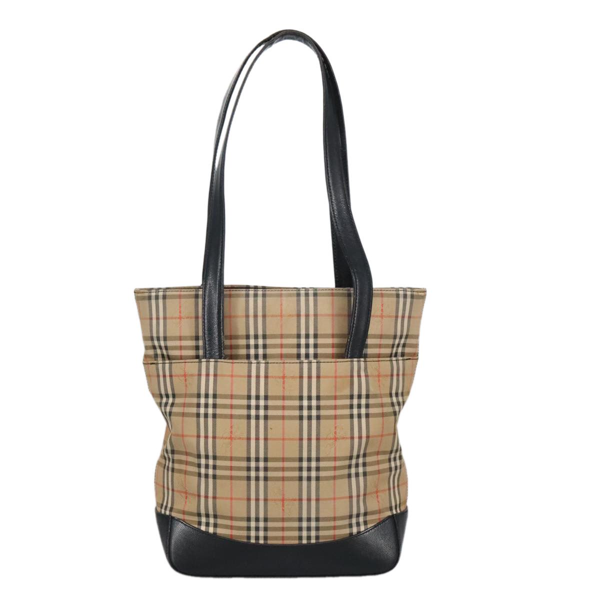 Burberry Nova Check Beige Canvas Shoulder Bag (Pre-Owned) Size ONE SIZE - 2 Thumbnail