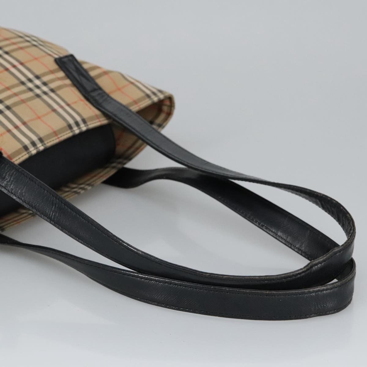 Burberry Nova Check Beige Canvas Shoulder Bag (Pre-Owned) Size ONE SIZE - 5 Thumbnail