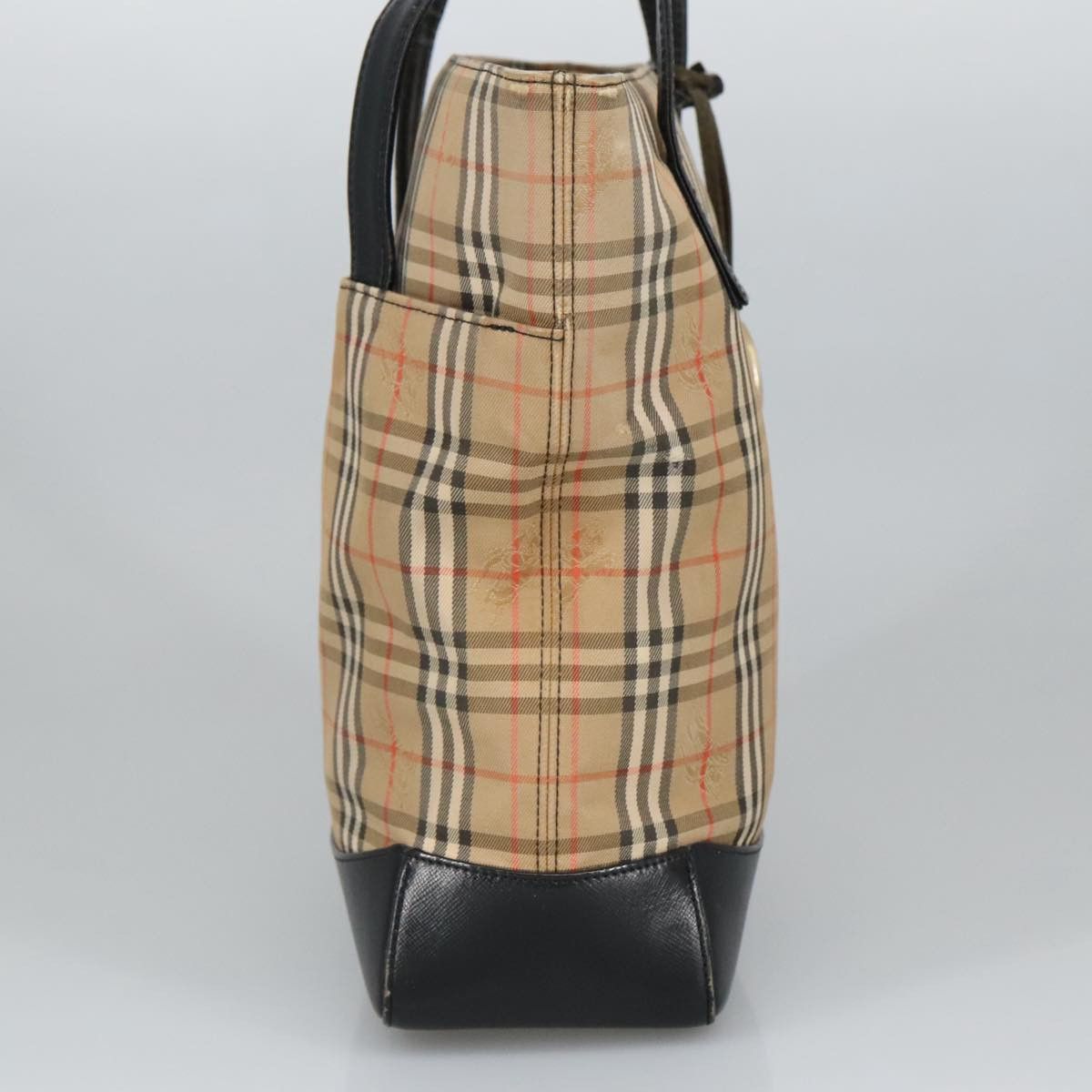 Burberry Nova Check Beige Canvas Shoulder Bag (Pre-Owned) Size ONE SIZE - 3 Thumbnail