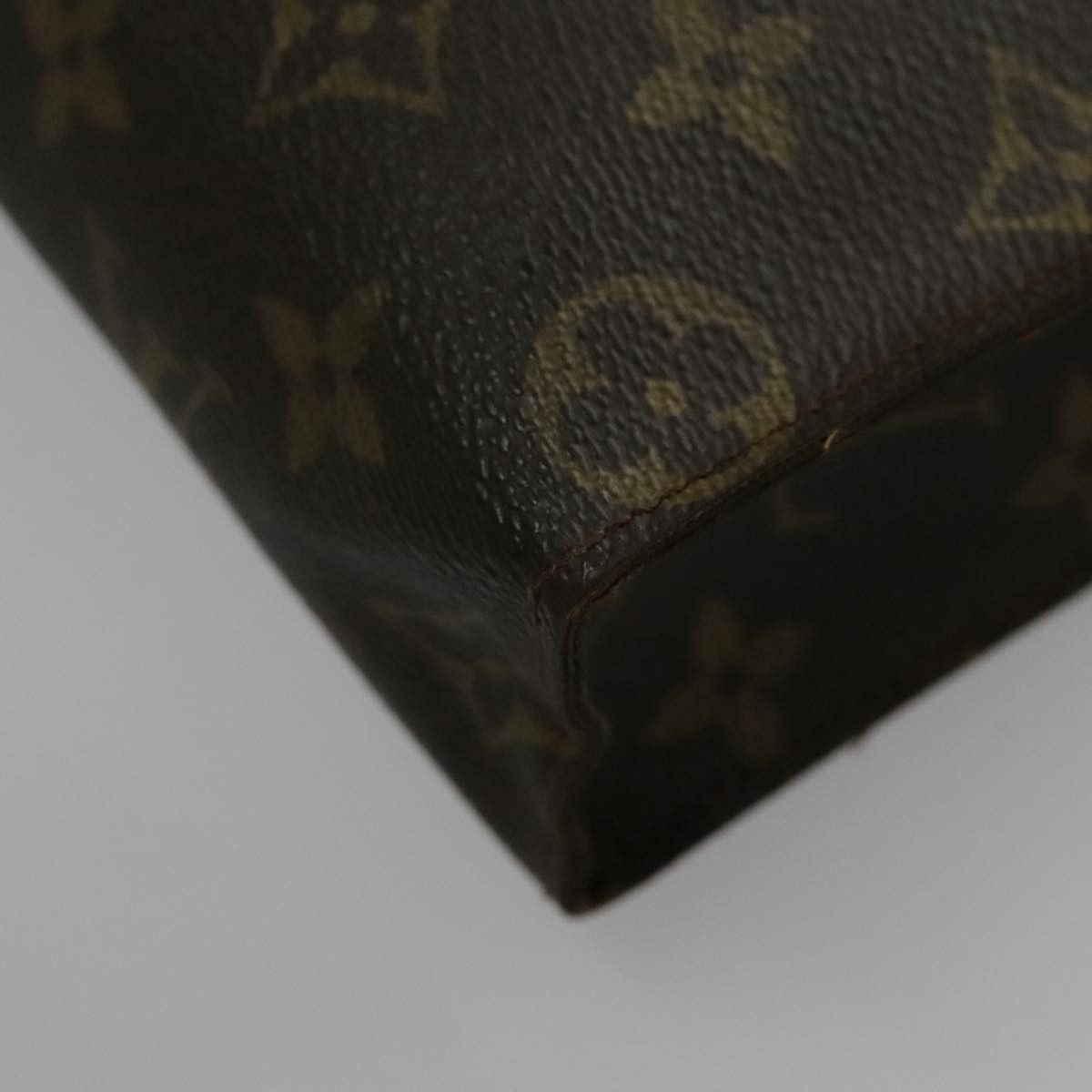 Louis Vuitton Poche Toilette Brown Canvas Clutch Bag (Pre-Owned) Size ONE SIZE - 7 Thumbnail