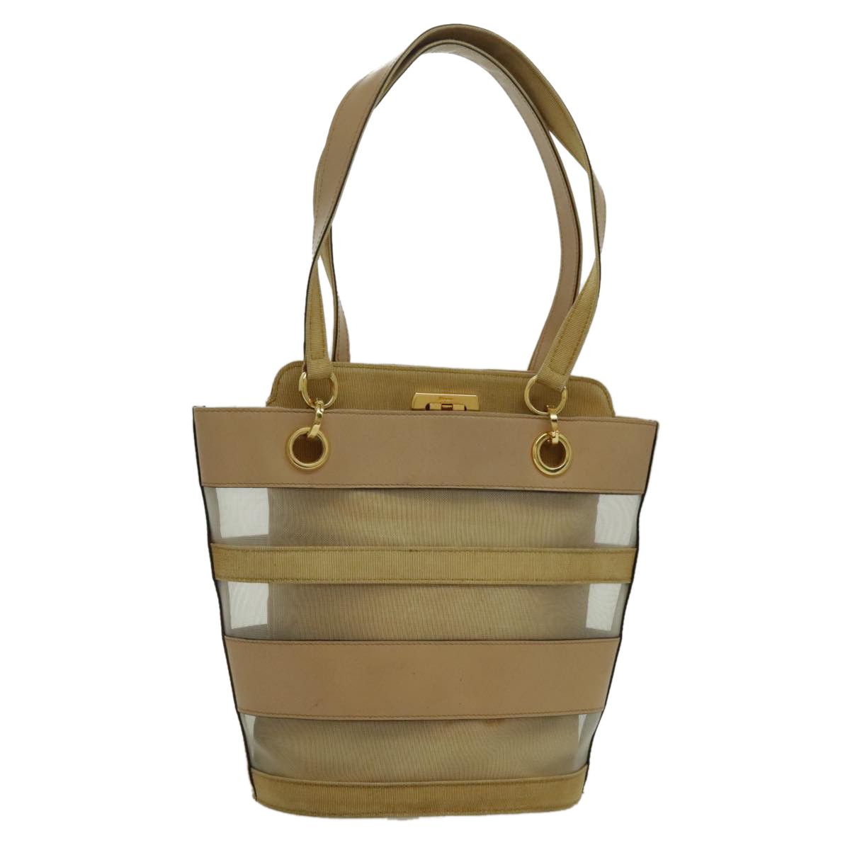 Salvatore Ferragamo Beige Leather Shoulder Bag (Pre-Owned) Size ONE SIZE - 16 Thumbnail