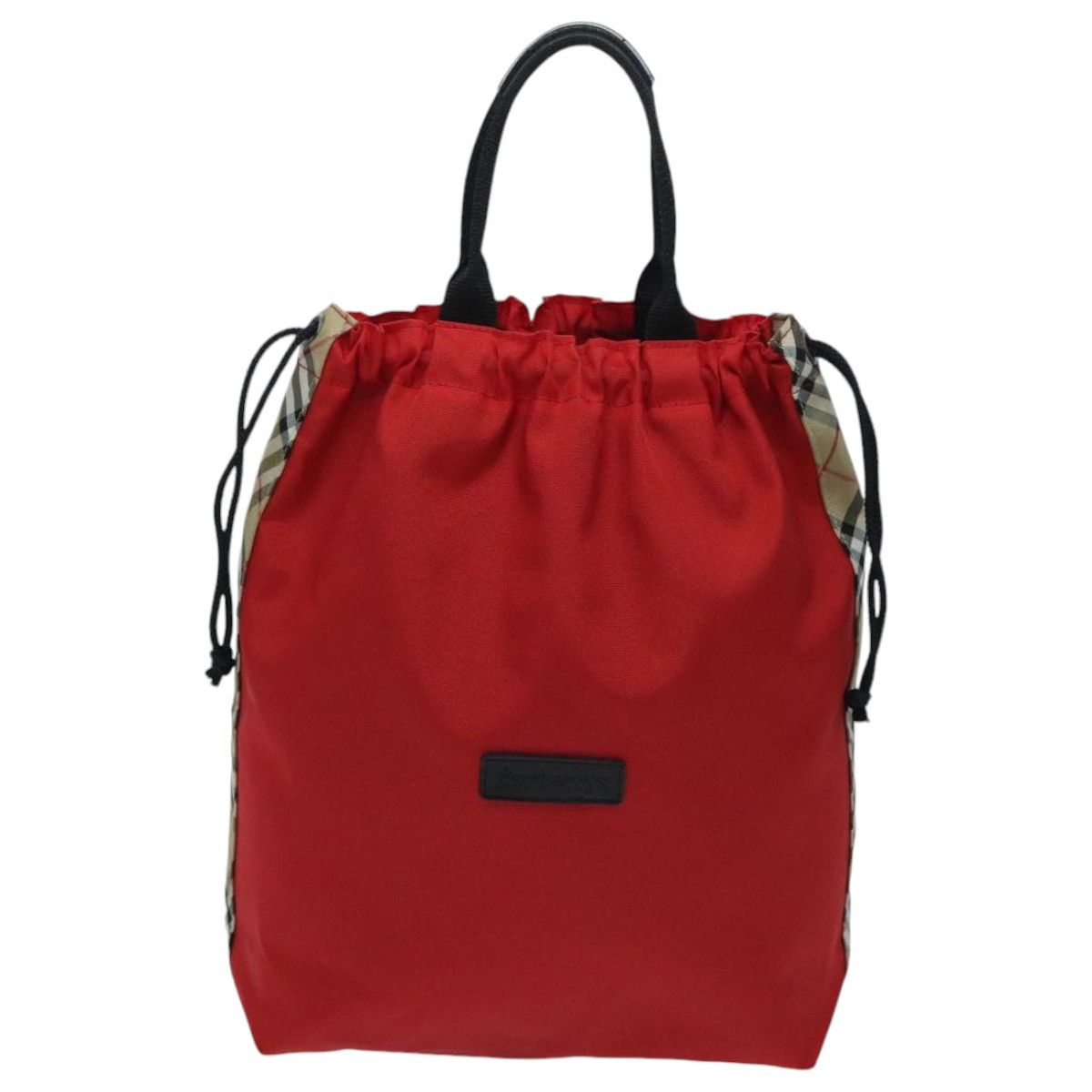 Burberry Nova Check Red Synthetic Handbag (Pre-Owned) Size ONE SIZE - 2 Thumbnail