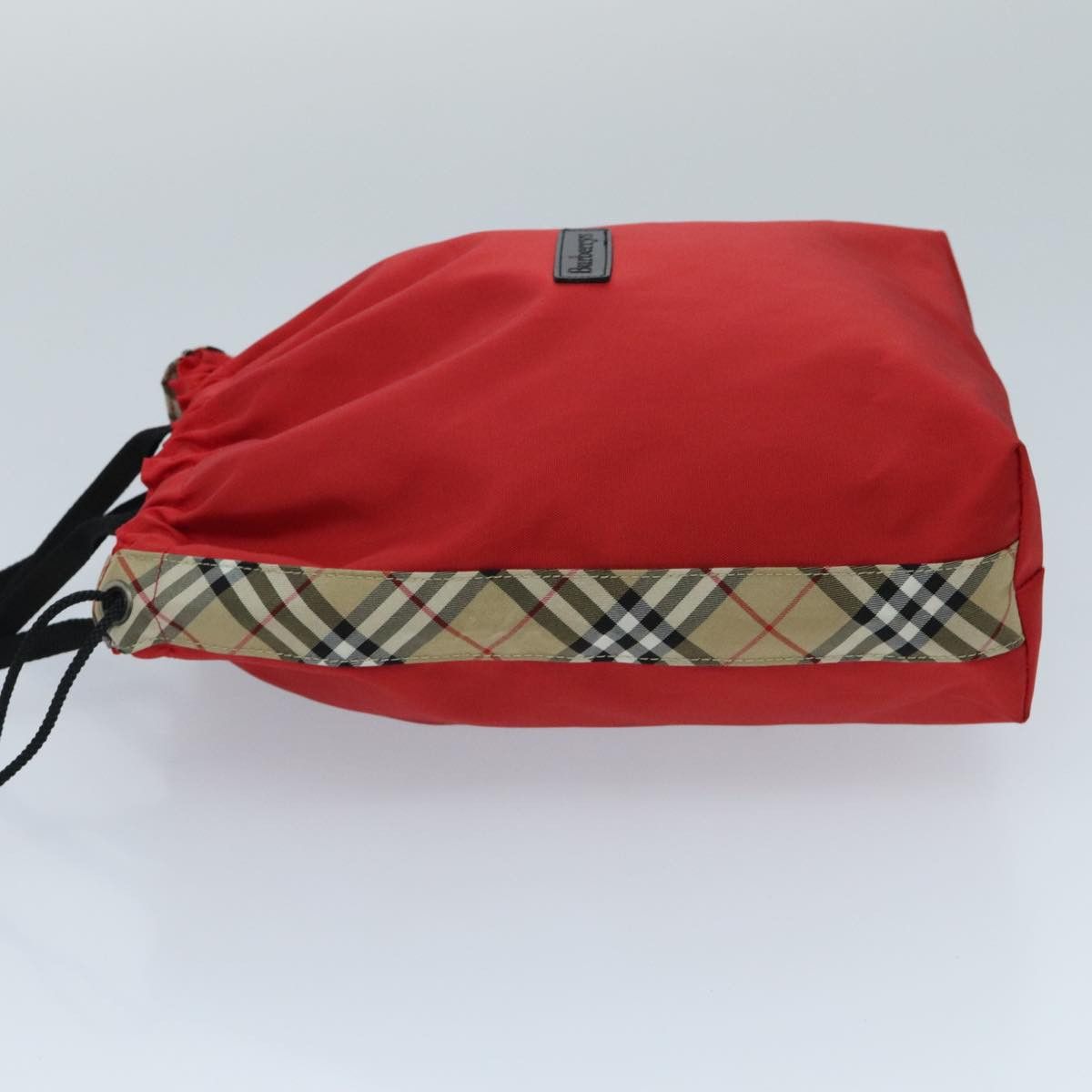 Burberry Nova Check Red Synthetic Handbag (Pre-Owned) Size ONE SIZE - 5 Thumbnail