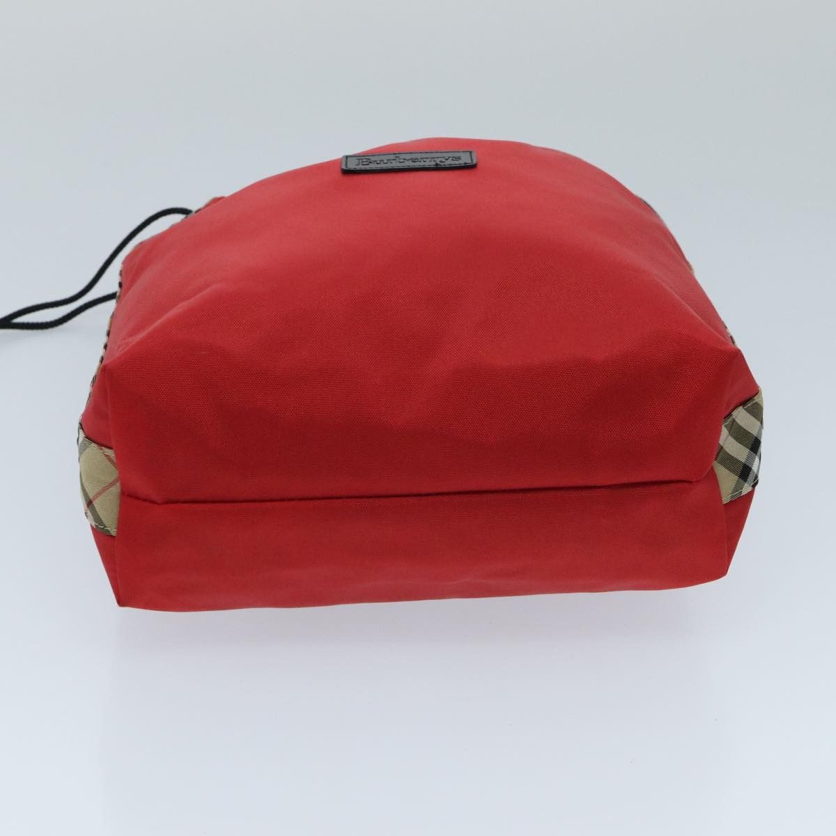 Burberry Nova Check Red Synthetic Handbag (Pre-Owned) Size ONE SIZE - 9 Thumbnail