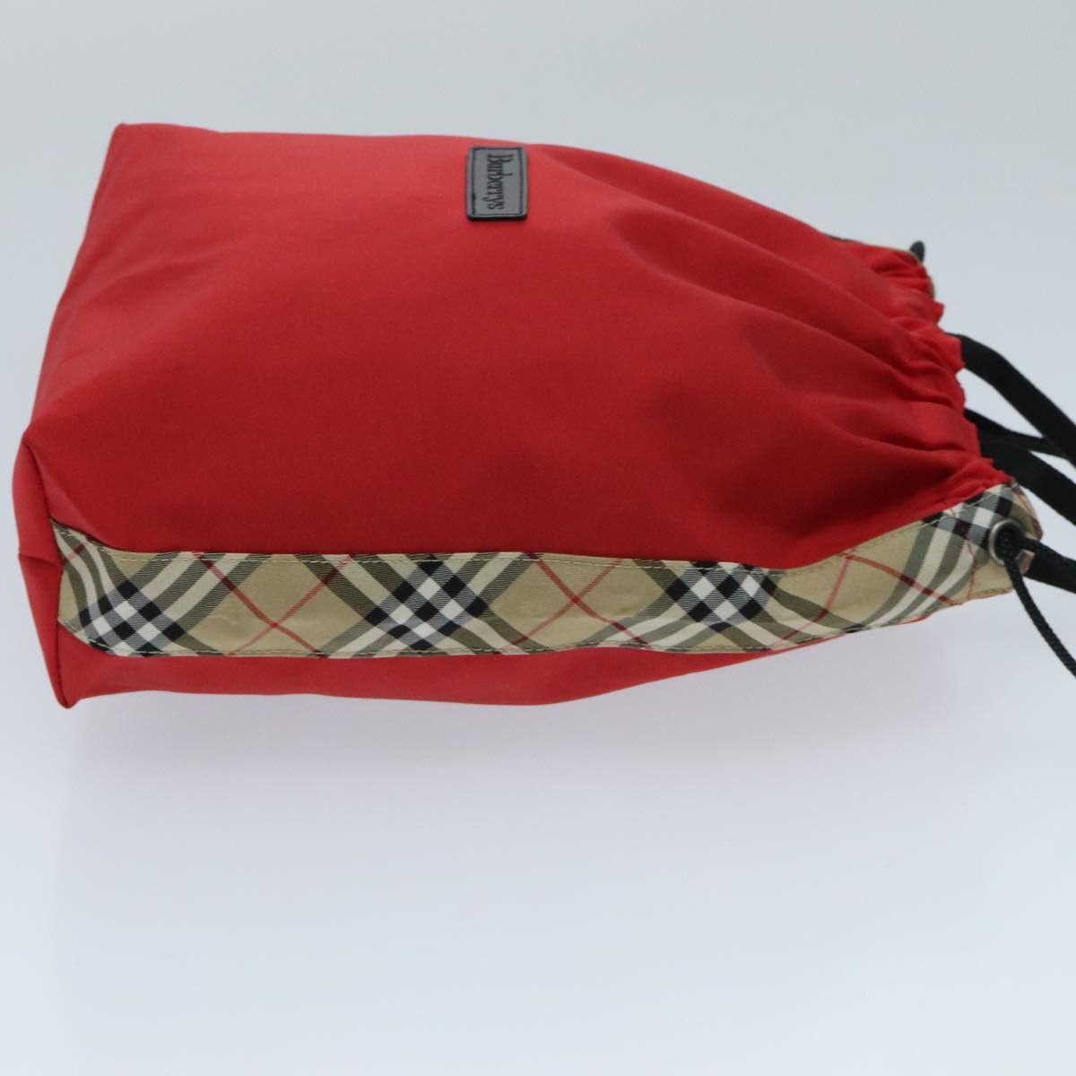Burberry Nova Check Red Synthetic Handbag (Pre-Owned) Size ONE SIZE - 4 Thumbnail