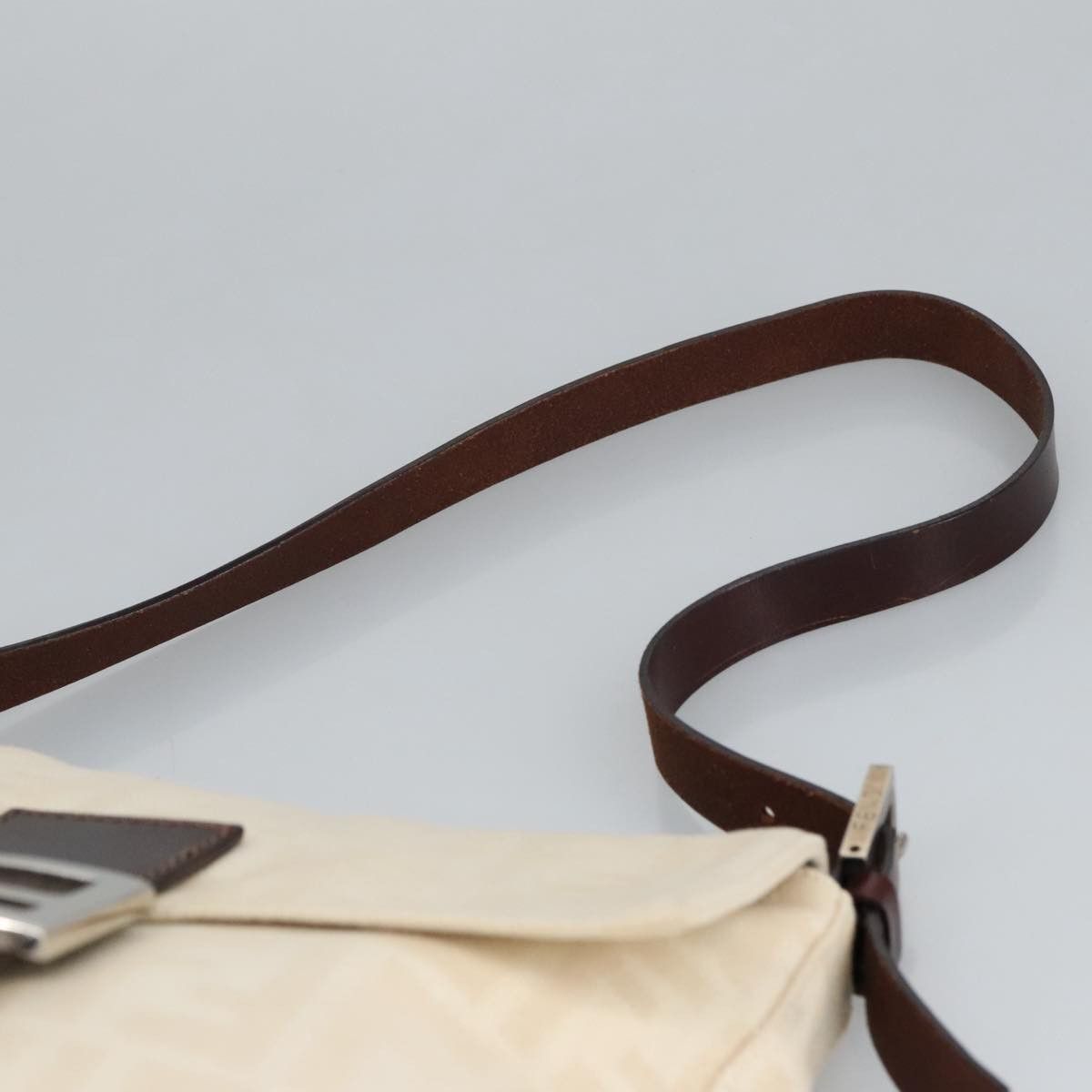 Fendi Zucchino Beige Canvas Shoulder Bag (Pre-Owned) Size ONE SIZE - 8 Thumbnail