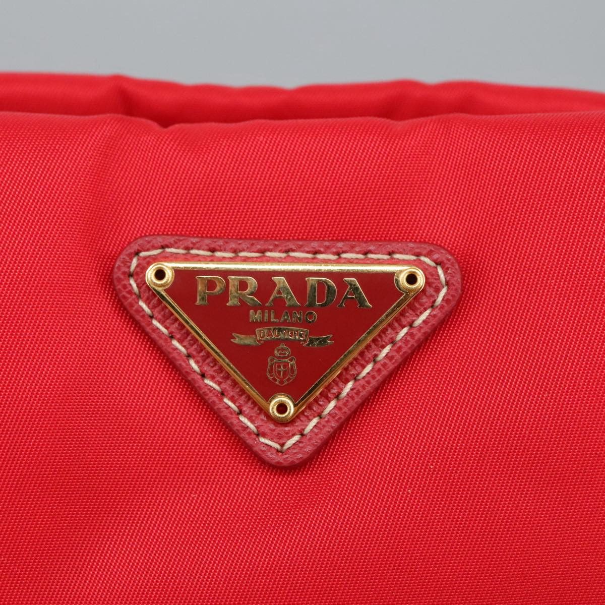 Prada Tessuto Red Synthetic Clutch Bag (Pre-Owned) Size ONE SIZE - 14 Thumbnail