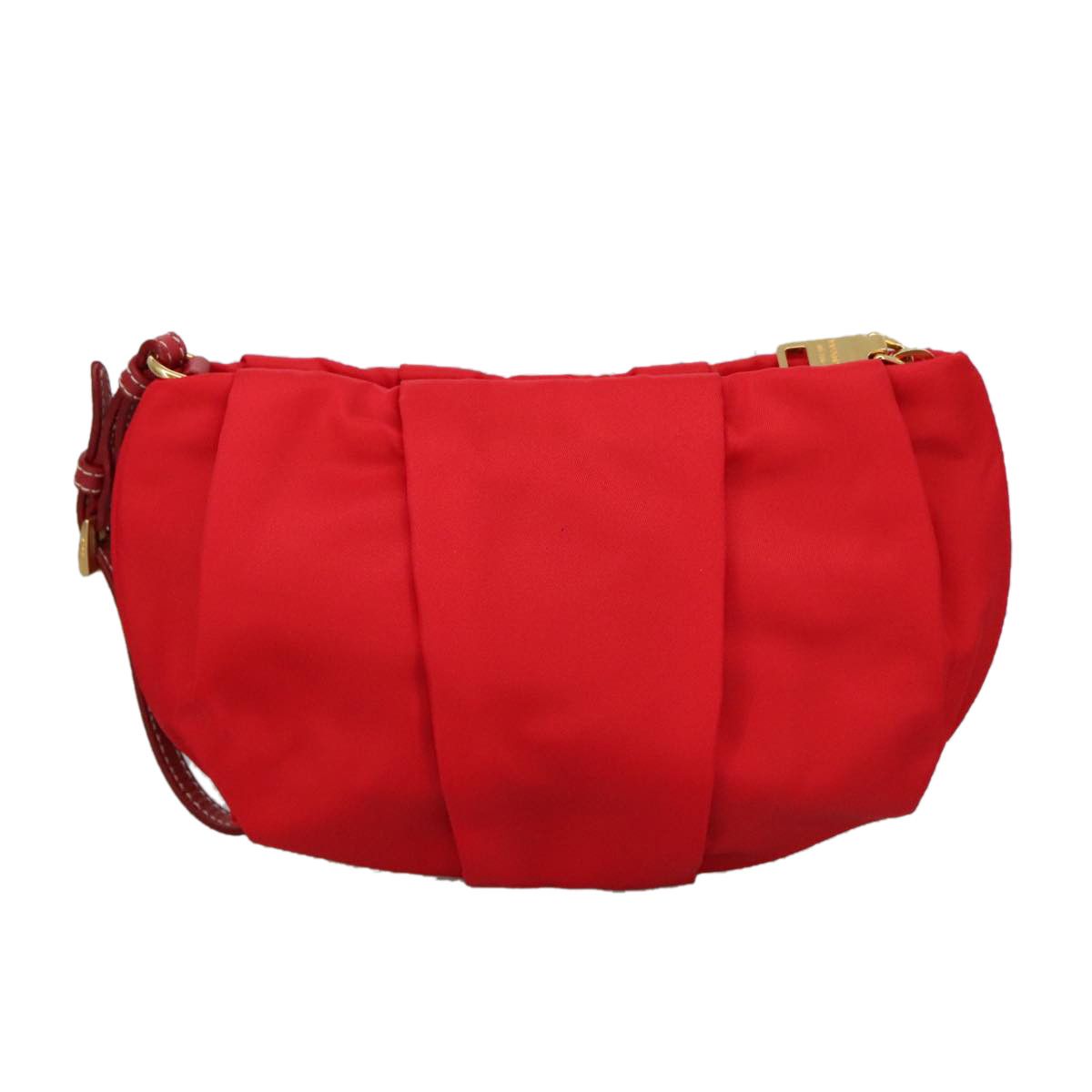 Prada Tessuto Red Synthetic Clutch Bag (Pre-Owned) Size ONE SIZE - 3 Thumbnail