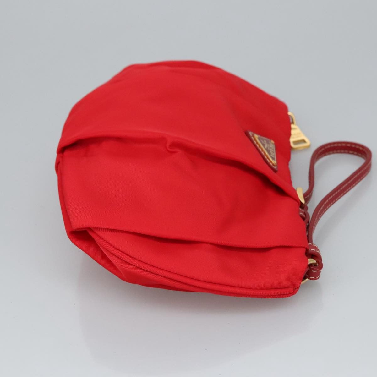 Prada Tessuto Red Synthetic Clutch Bag (Pre-Owned) Size ONE SIZE - 4 Thumbnail