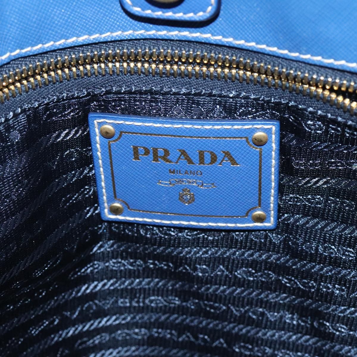 Prada Blue Synthetic Handbag (Pre-Owned) Size ONE SIZE - 8 Thumbnail