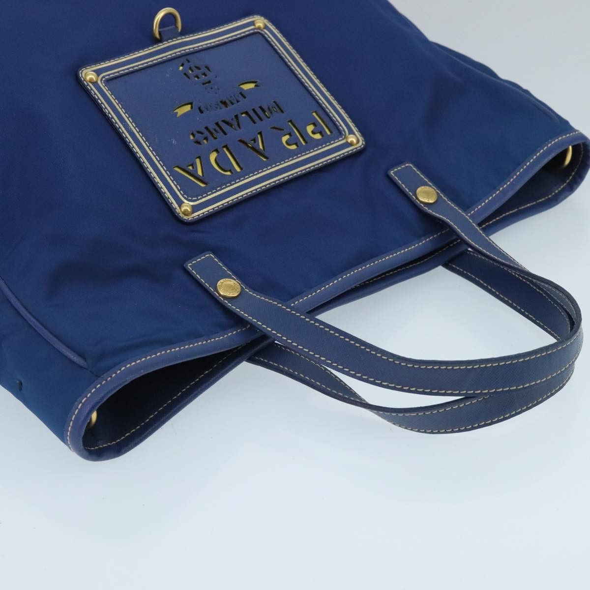 Prada Blue Synthetic Handbag (Pre-Owned) Size ONE SIZE - 16 Thumbnail