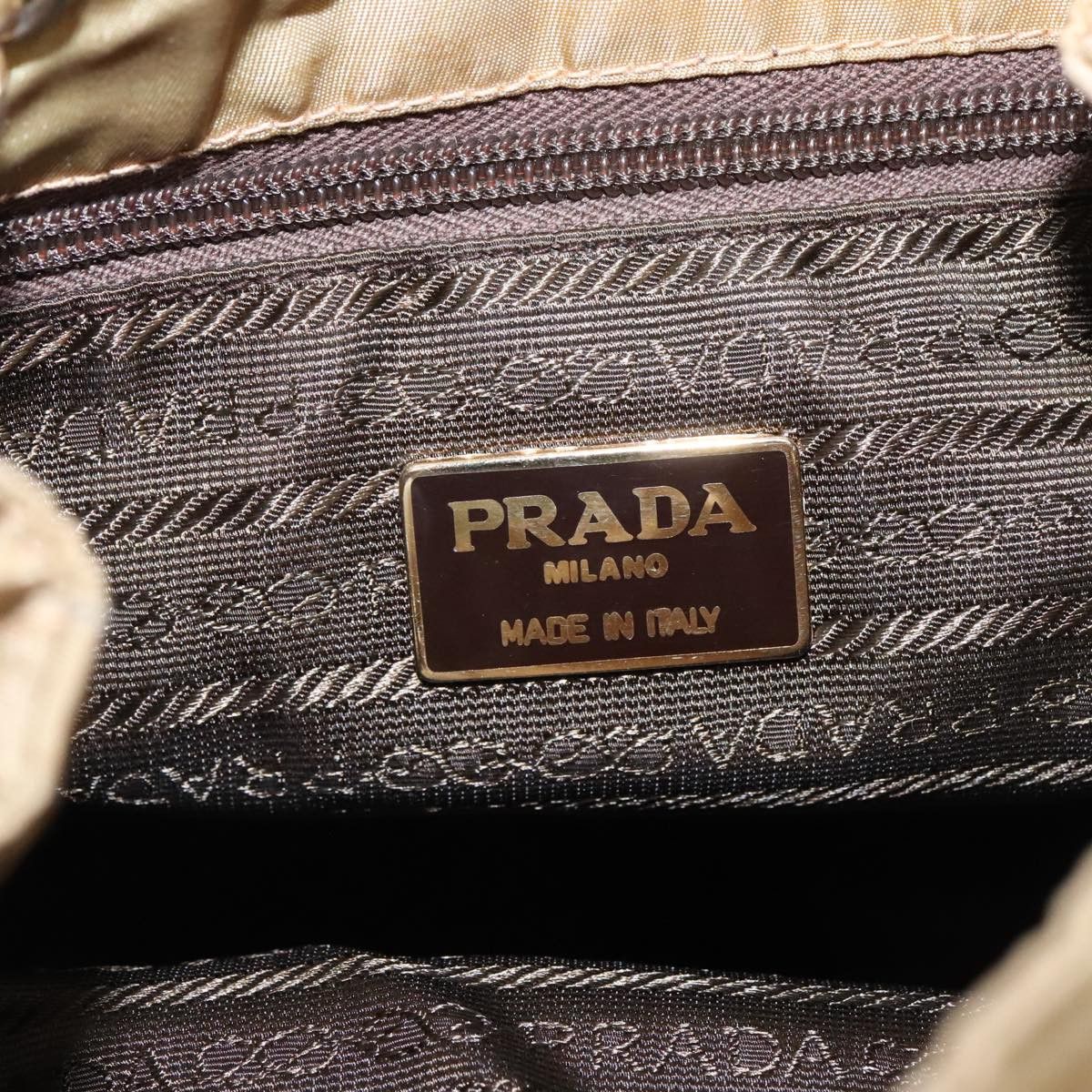 Prada Beige Synthetic Shoulder Bag (Pre-Owned) Size ONE SIZE - 10 Thumbnail
