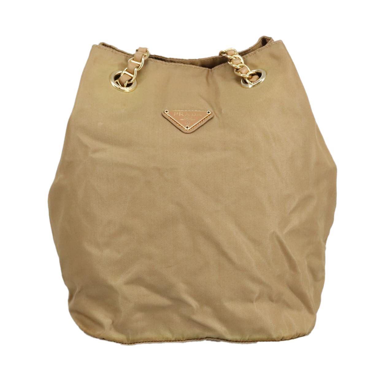 Prada Beige Synthetic Shoulder Bag (Pre-Owned) Size ONE SIZE - 13 Thumbnail