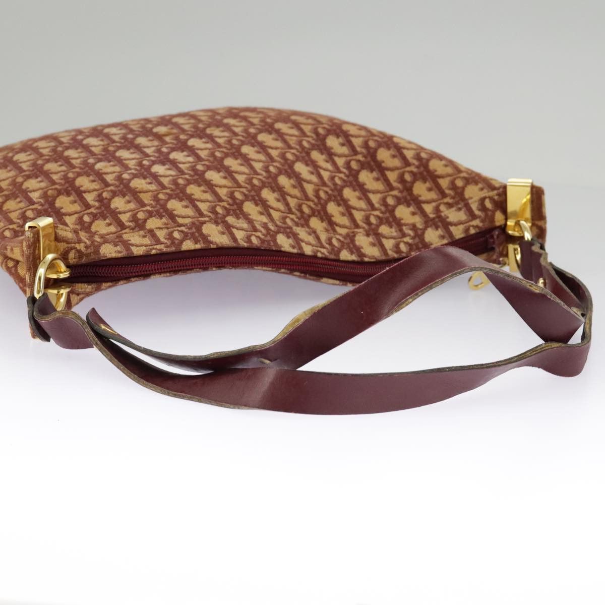 Dior Trotter Red Canvas Shoulder Bag (Pre-Owned) Size ONE SIZE - 7 Thumbnail