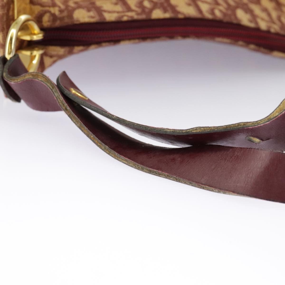 Dior Trotter Red Canvas Shoulder Bag (Pre-Owned) Size ONE SIZE - 10 Thumbnail