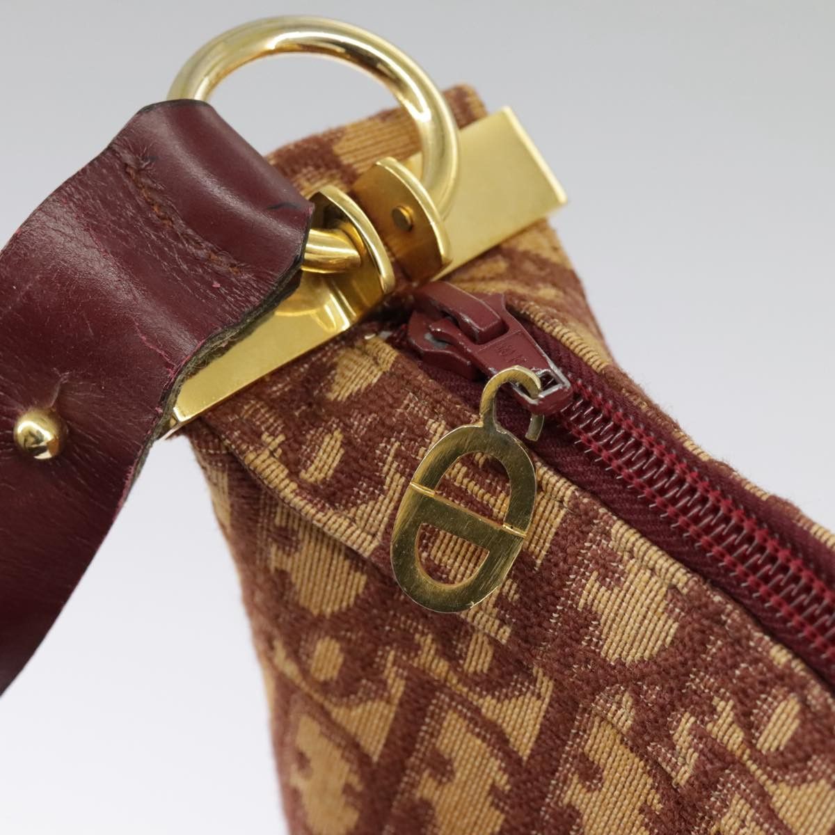 Dior Trotter Red Canvas Shoulder Bag (Pre-Owned) Size ONE SIZE - 20 Thumbnail