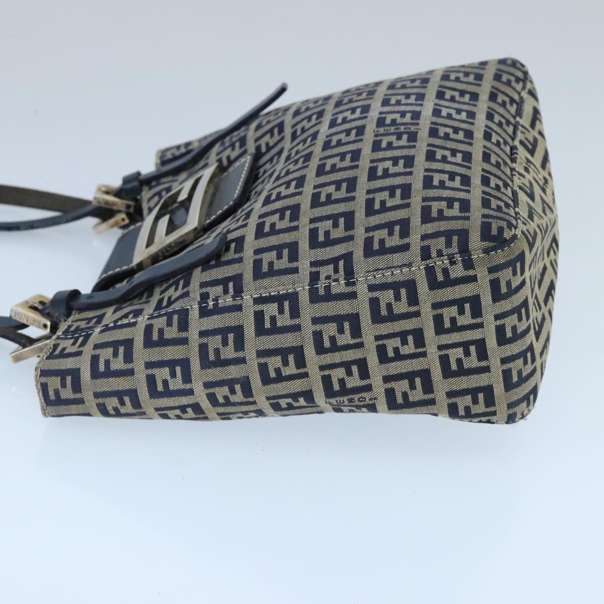 Fendi Zucchino Navy Canvas Handbag (Pre-Owned) Size ONE SIZE - 5 Thumbnail
