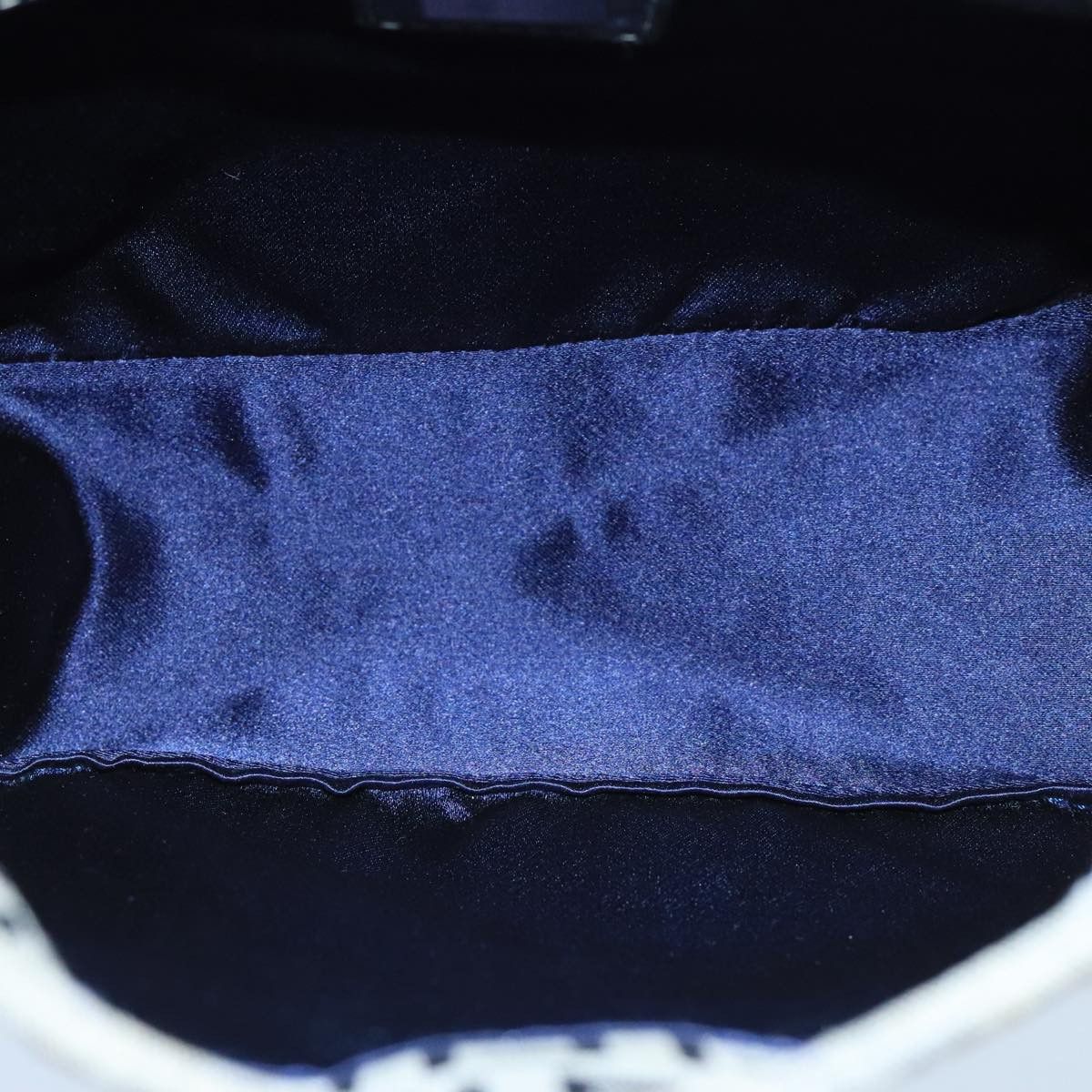 Fendi Zucchino Navy Canvas Handbag (Pre-Owned) Size ONE SIZE - 16 Thumbnail