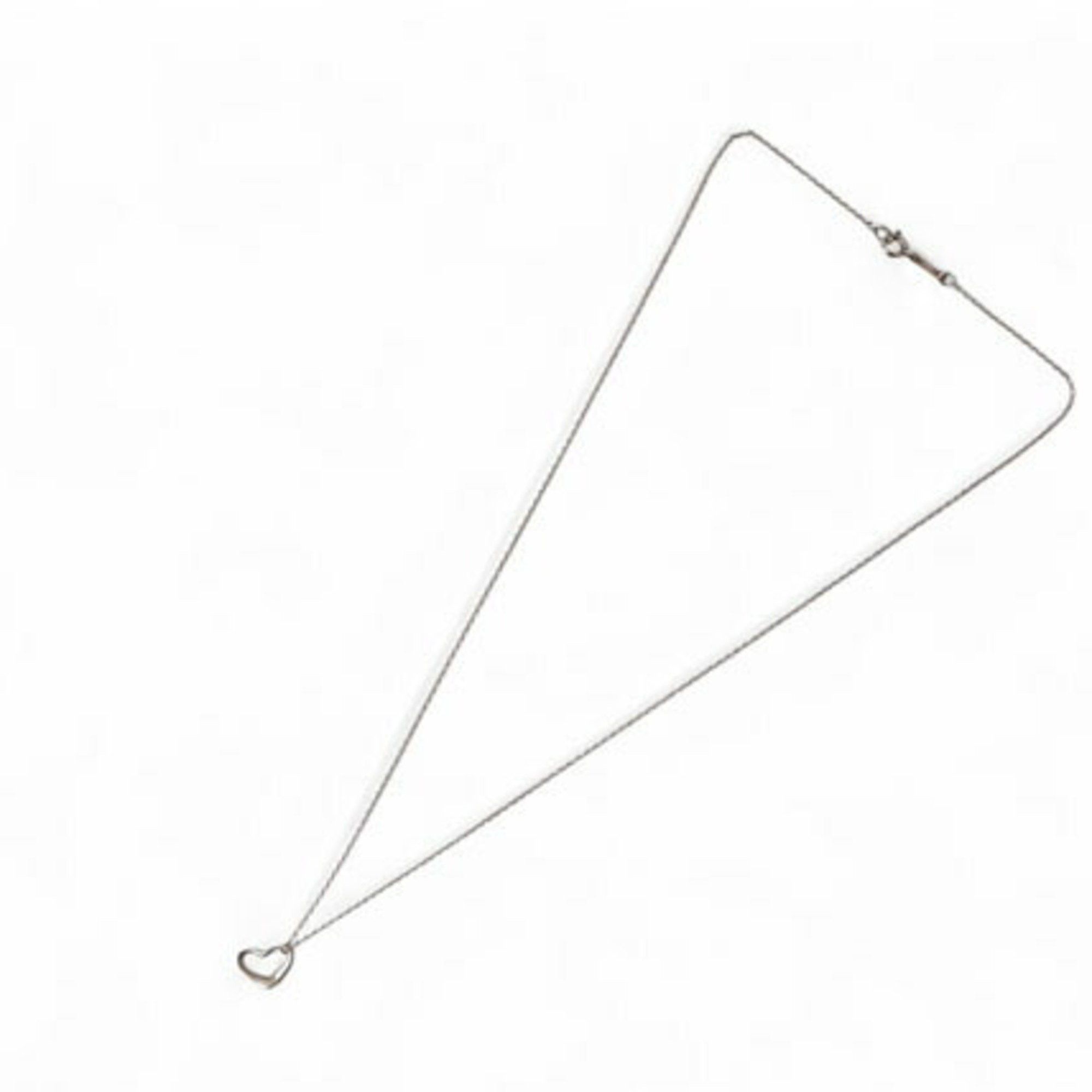 Tiffany & Co. Tiffany Necklace Pendant Silver TIFFANY&Co. Elsa Peretti Heart Width 11mm Size ONE SIZE - 4 Thumbnail