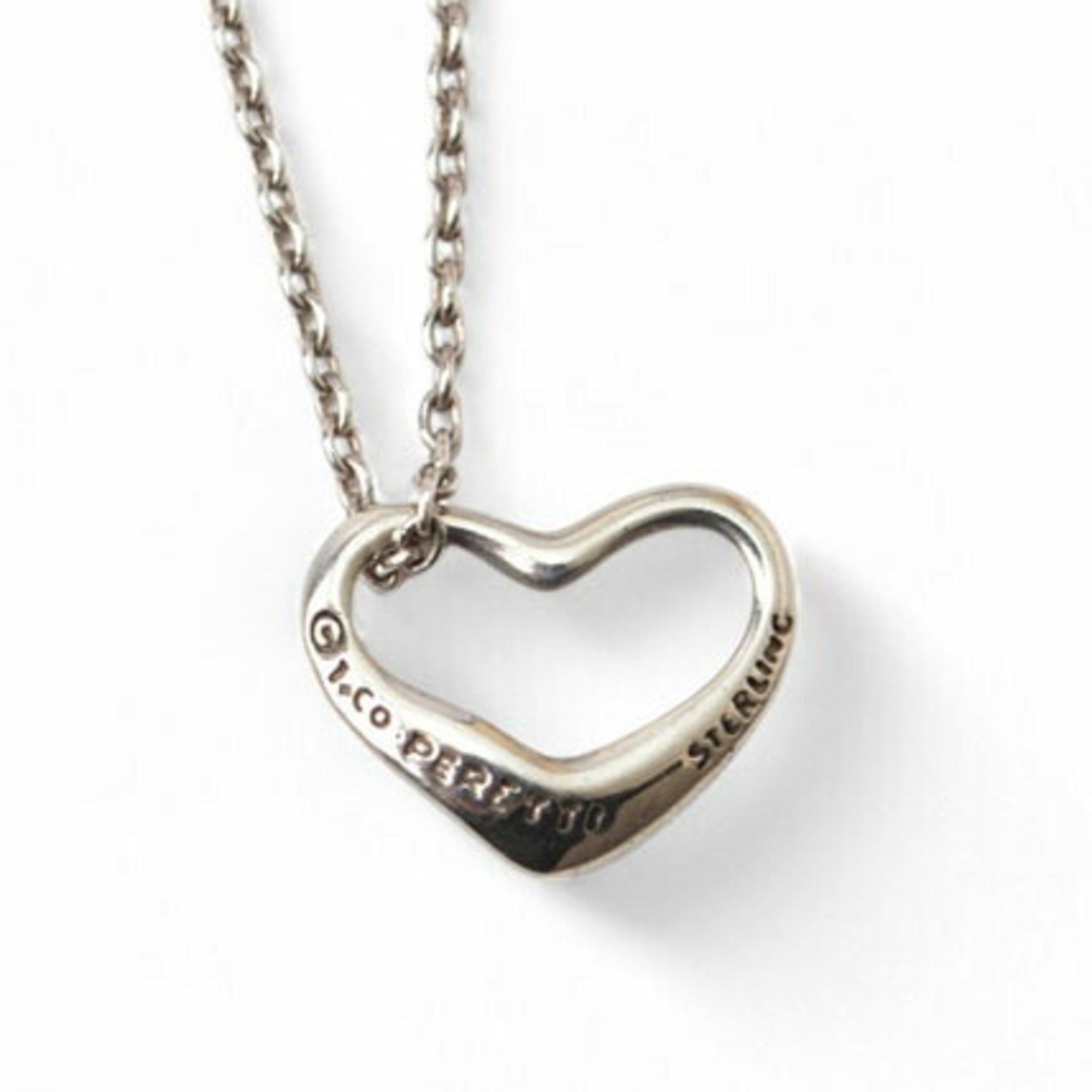 Tiffany & Co. Tiffany Necklace Pendant Silver TIFFANY&Co. Elsa Peretti Heart Width 11mm Size ONE SIZE - 7 Thumbnail