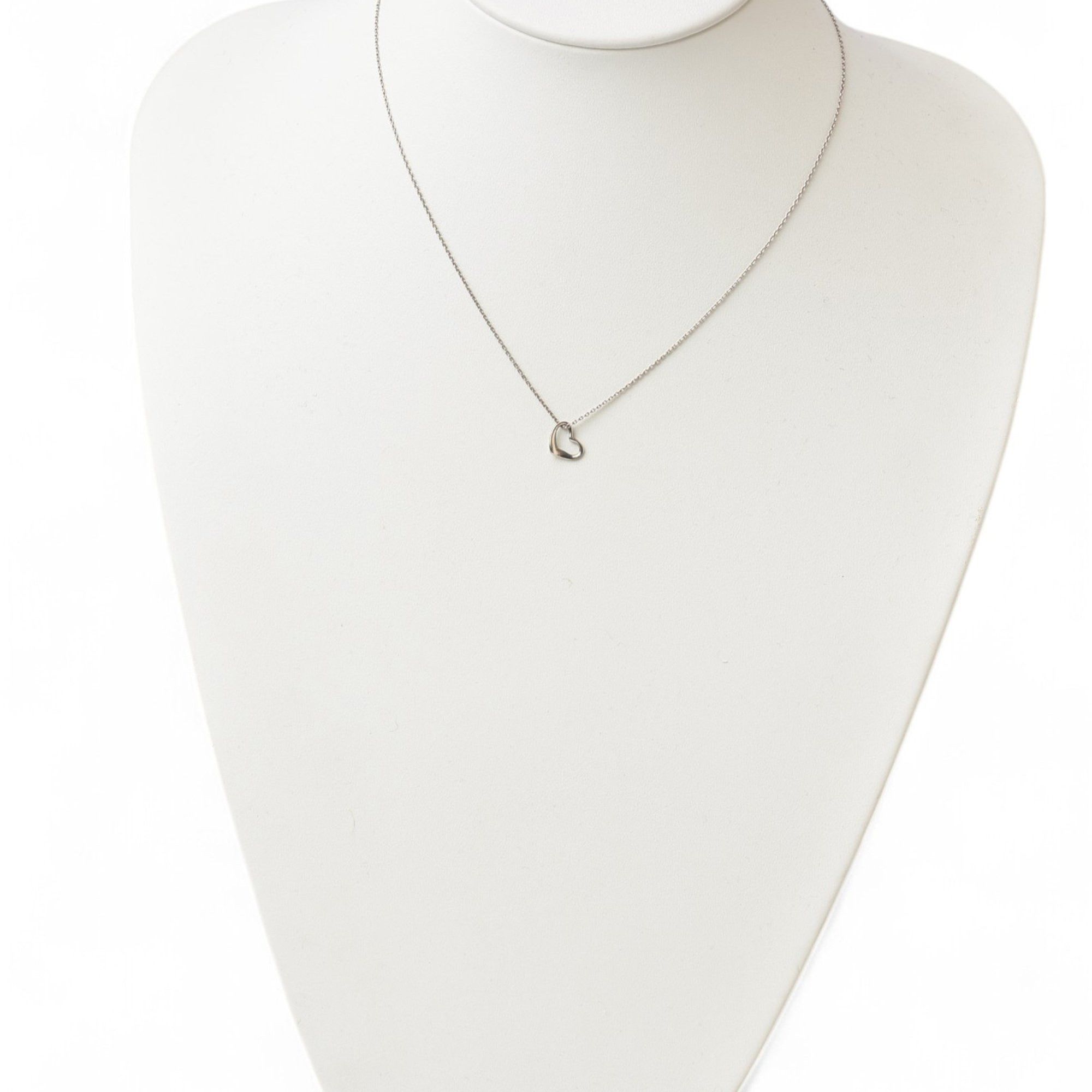 Tiffany & Co. Tiffany Necklace Pendant Silver TIFFANY&Co. Elsa Peretti Heart Width 11mm Size ONE SIZE - 3 Thumbnail