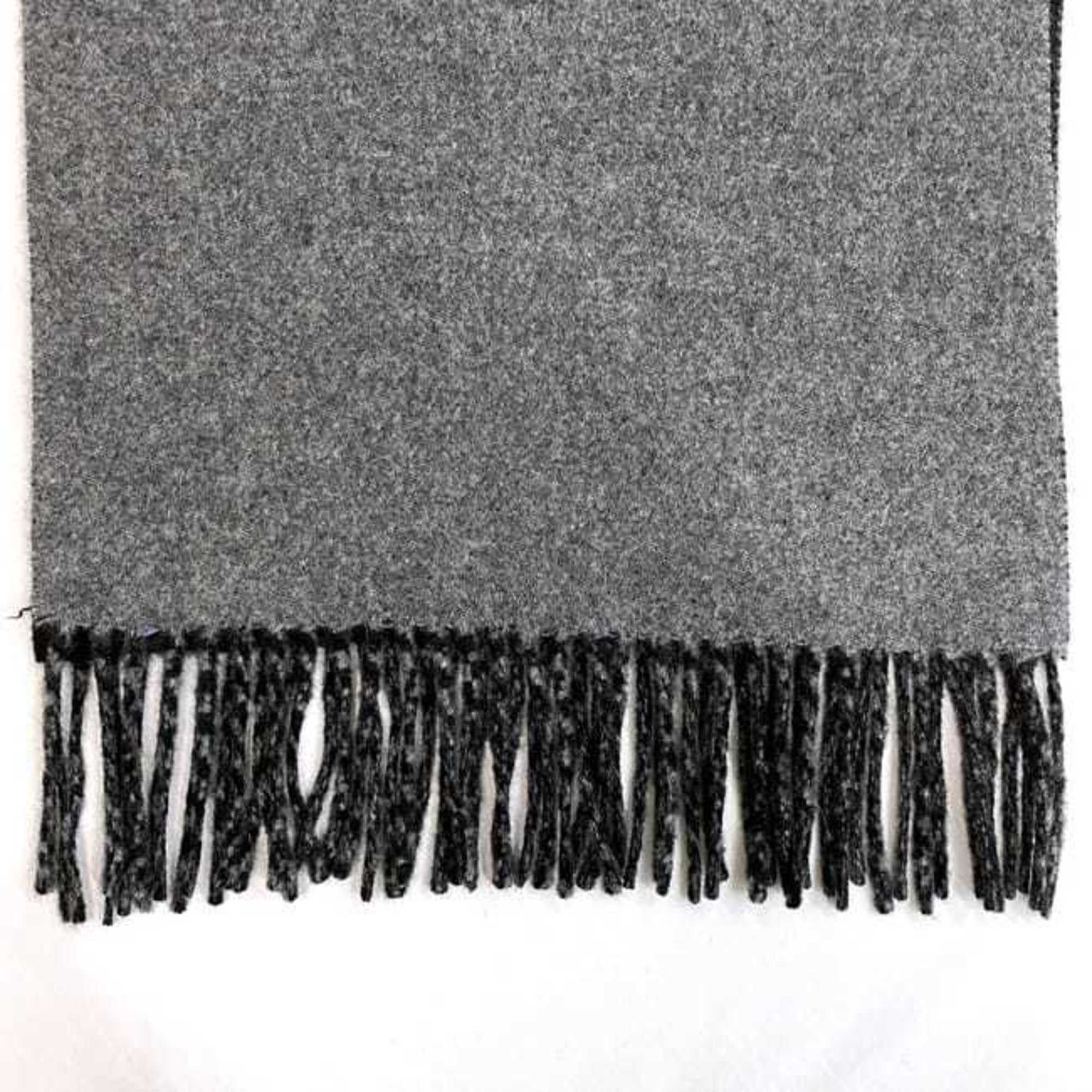 Coach Coach scarf ec-21684 grey black 100% cashmere COACH women's protection warm fashion accessory Size ONE SIZE - 6 Thumbnail