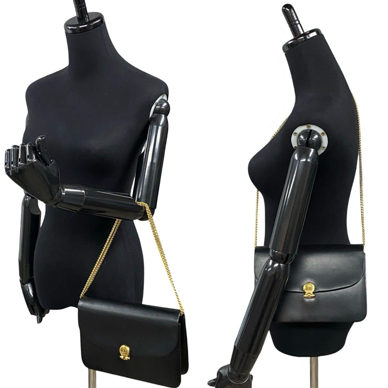 Dior Dior Shoulder Bag Black Leather Size ONE SIZE - 2 Thumbnail