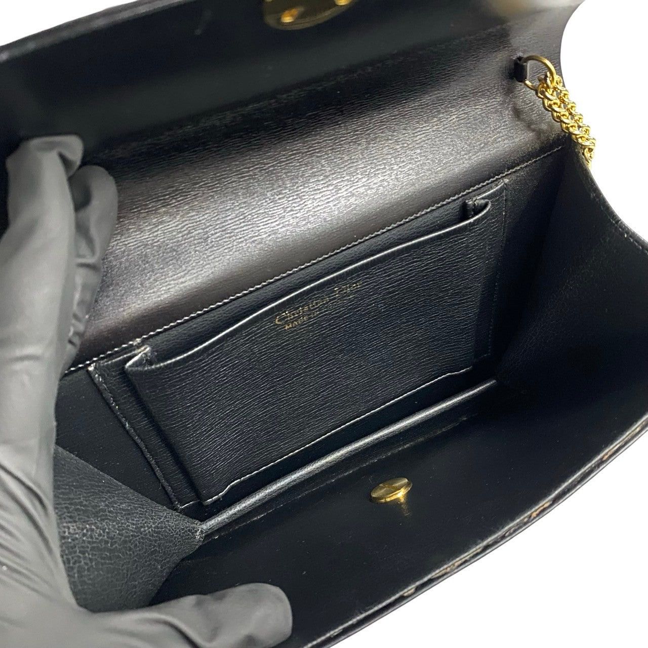 Dior Dior Shoulder Bag Black Leather Size ONE SIZE - 8 Thumbnail