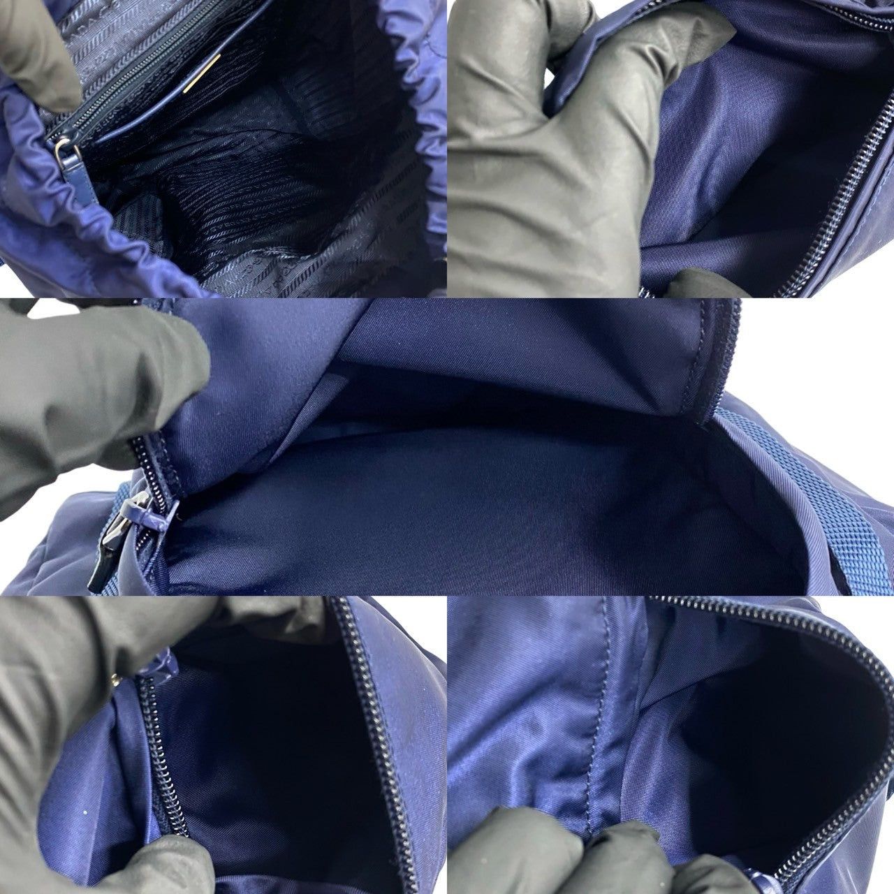 Prada Prada Backpack Blue Leather Size ONE SIZE - 8 Thumbnail