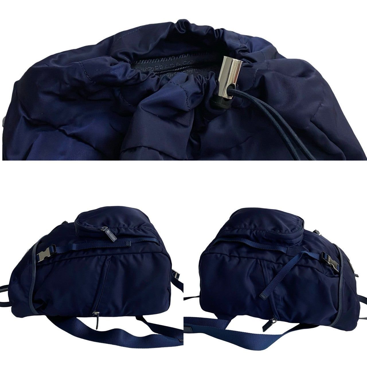 Prada Prada Backpack Blue Leather Size ONE SIZE - 5 Thumbnail