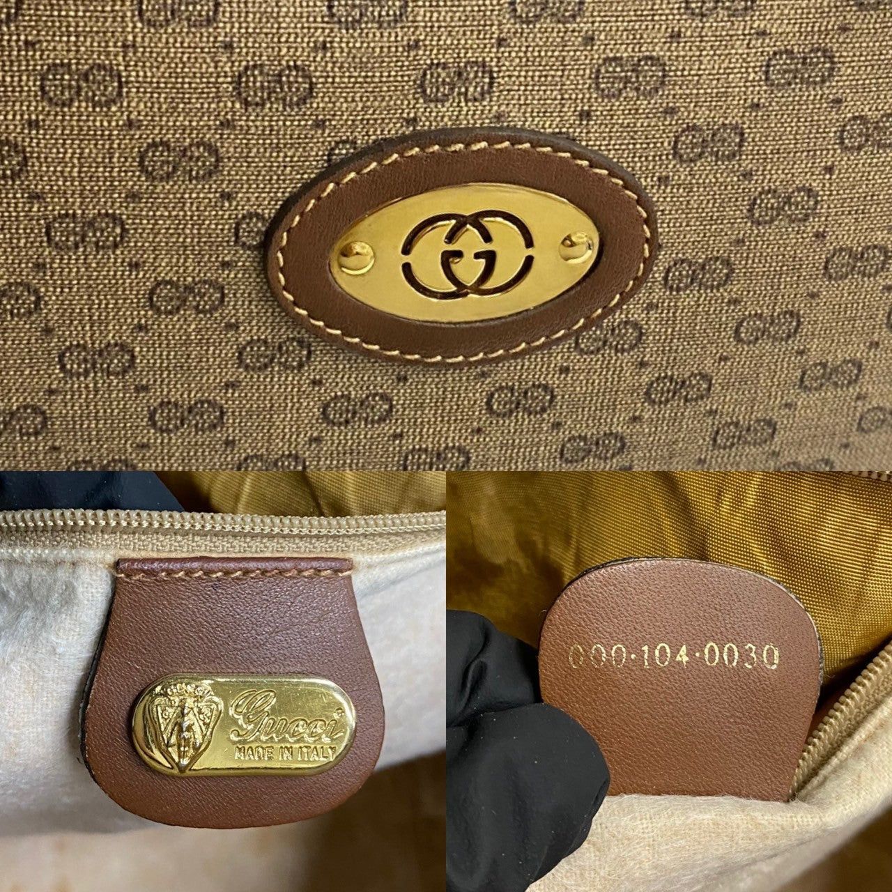 Gucci Gucci Handbag Brown Leather Size ONE SIZE - 3 Thumbnail