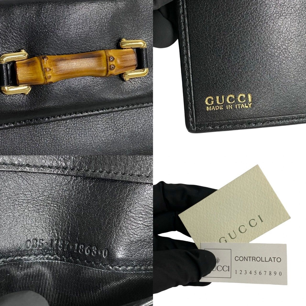 Gucci Gucci Wallets & Case Black Leather Size ONE SIZE - 2 Thumbnail