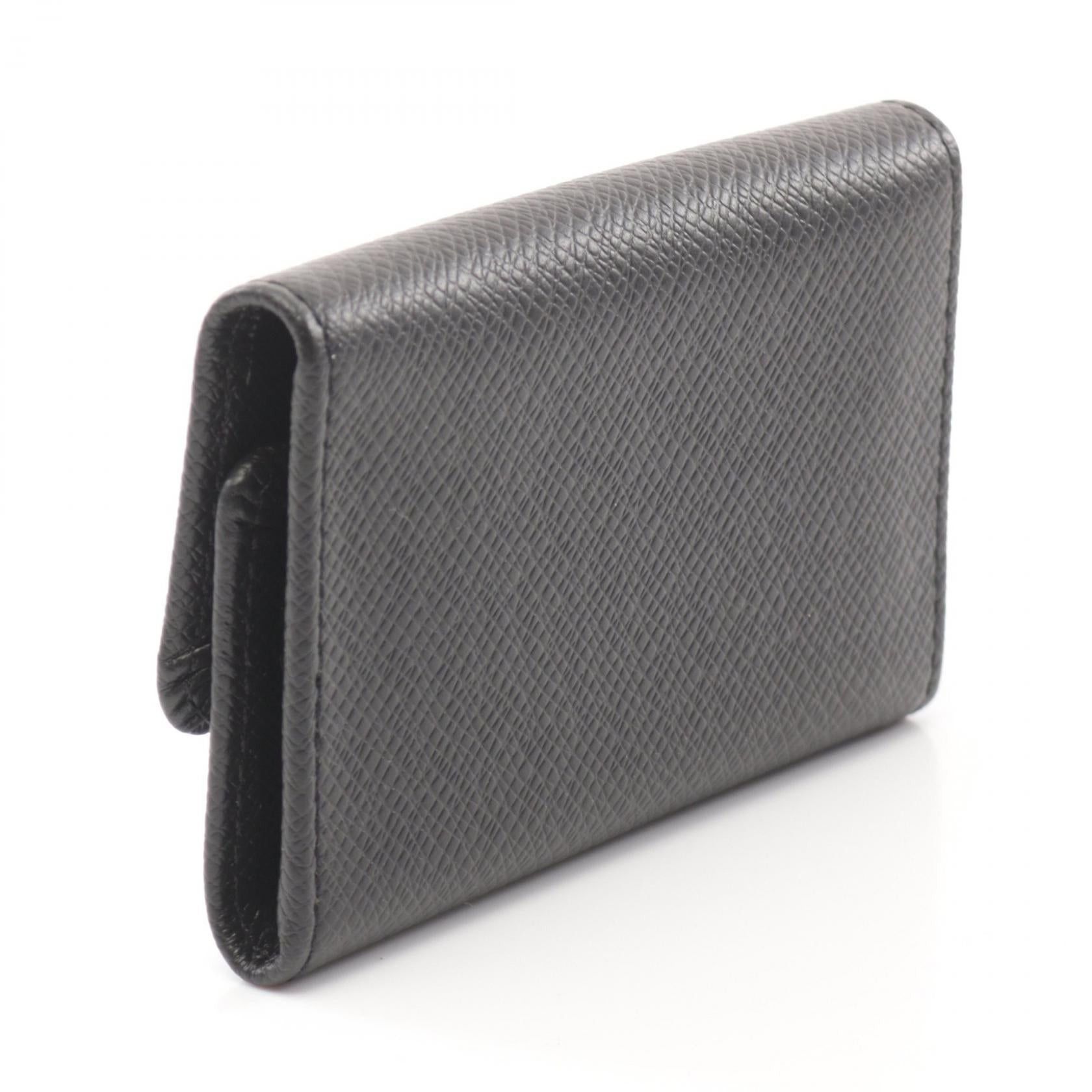 Louis Vuitton Louis Vuitton Multicle 6 Taiga Noir Key Case Leather Black Size ONE SIZE - 2 Thumbnail